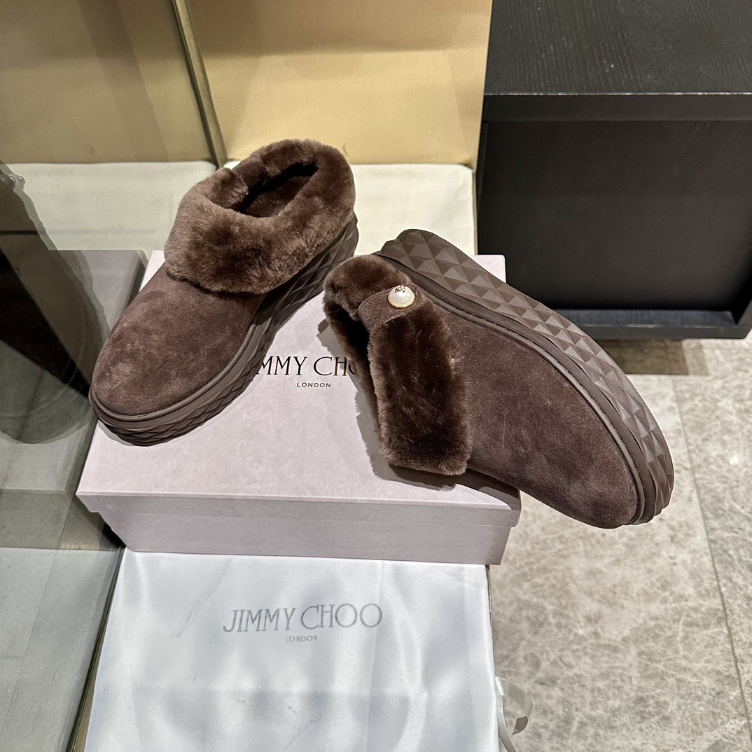JIMMY CHOO 지미추 2025 가을/겨울 털 신발 6