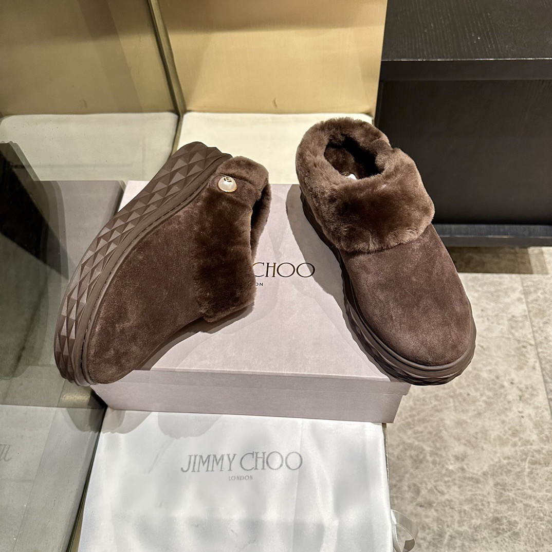 JIMMY CHOO 지미추 2025 가을/겨울 털 신발 9