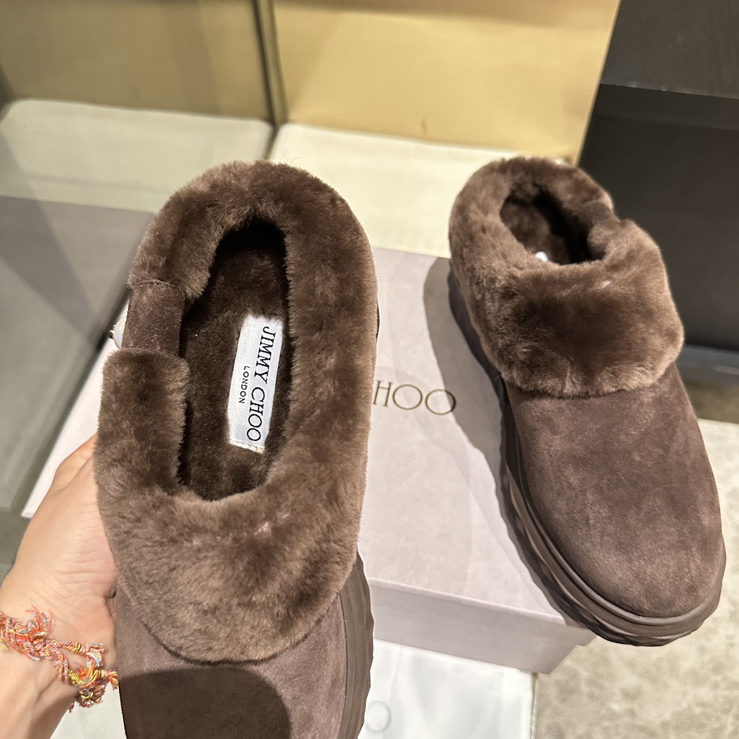 JIMMY CHOO 지미추 2025 가을/겨울 털 신발 11