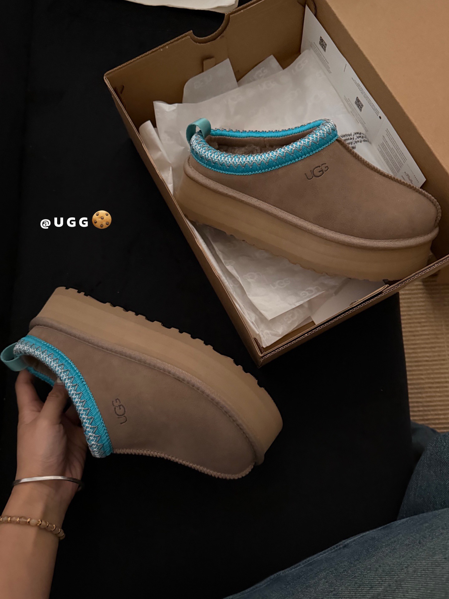 UGG 어그 양털 슬립온 브라운 5