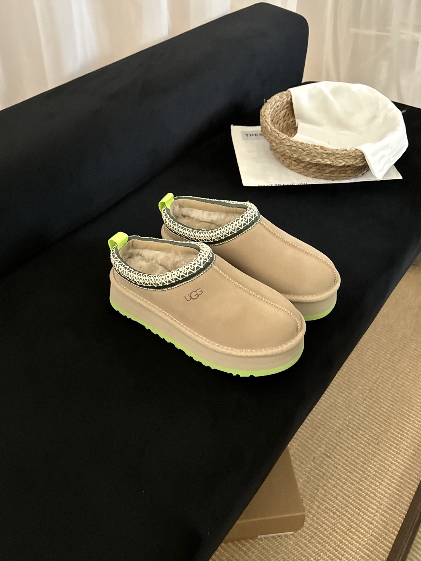 UGG 어그 양털 슬립온 브라운 2