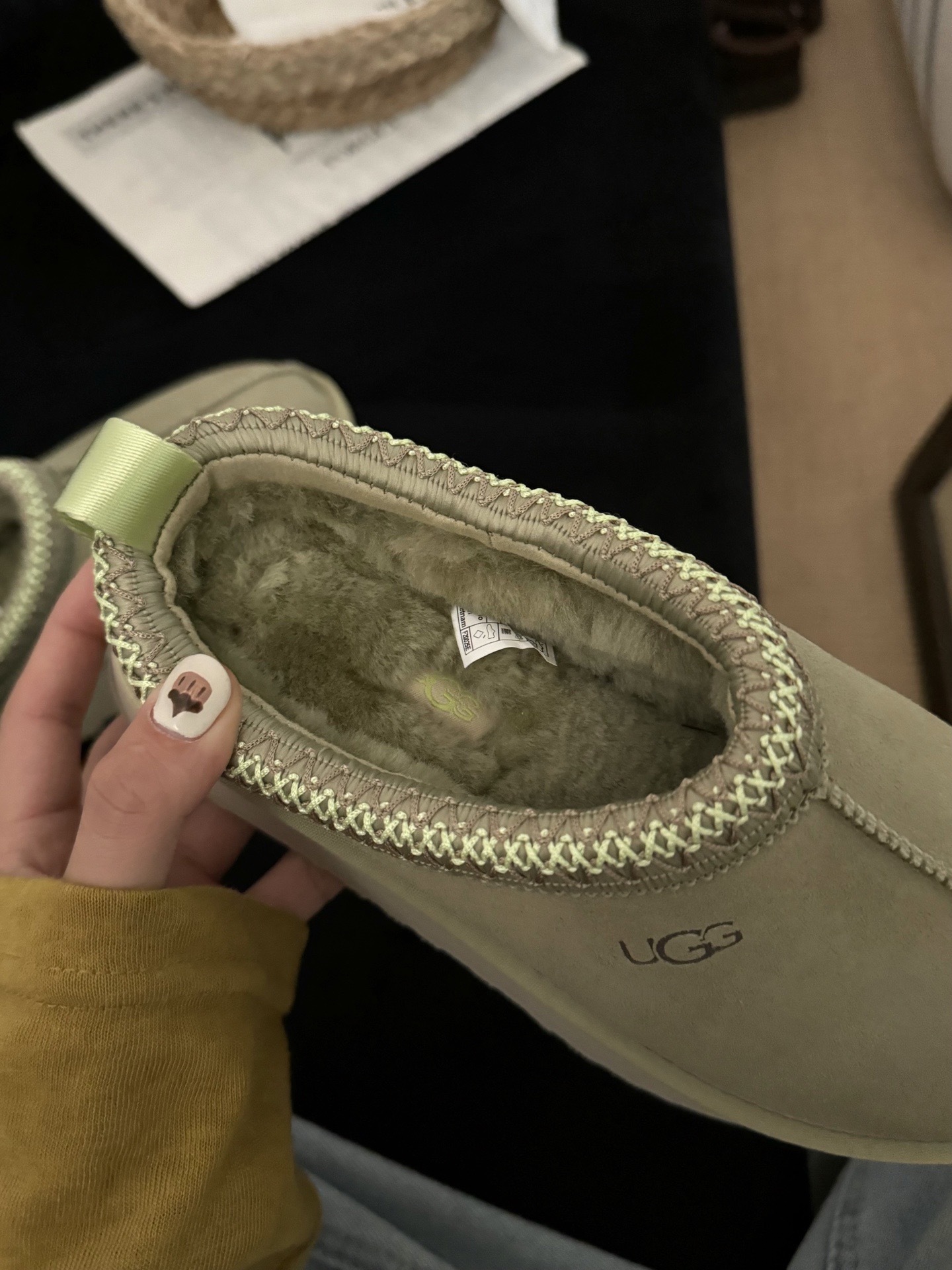 UGG 어그 양털 슬립온 브라운 6