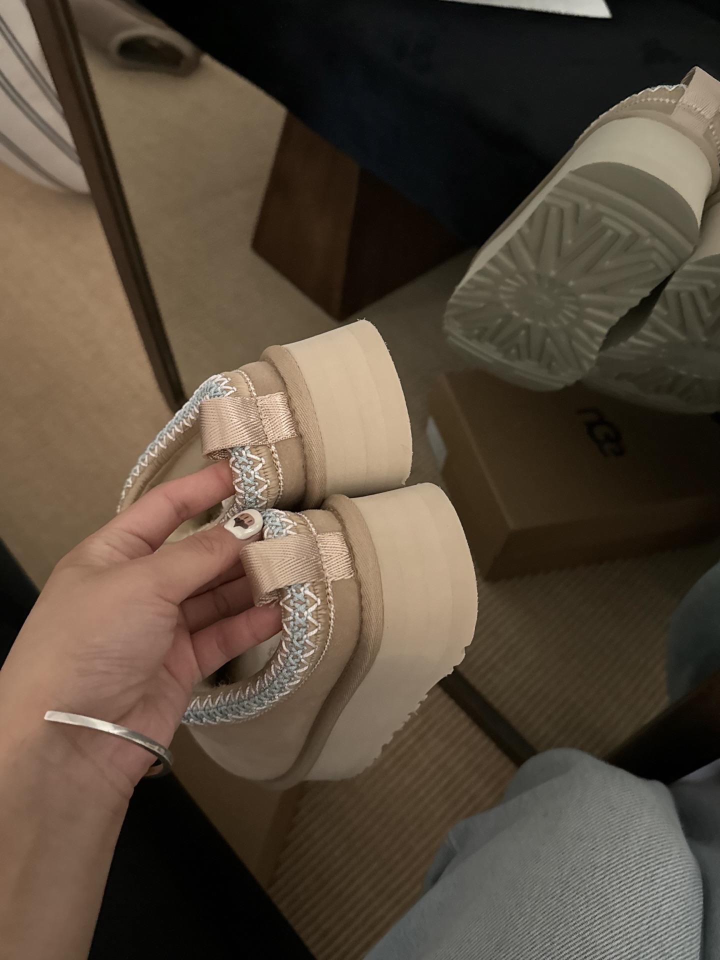 UGG 어그 양털 슬립온 베이지 6