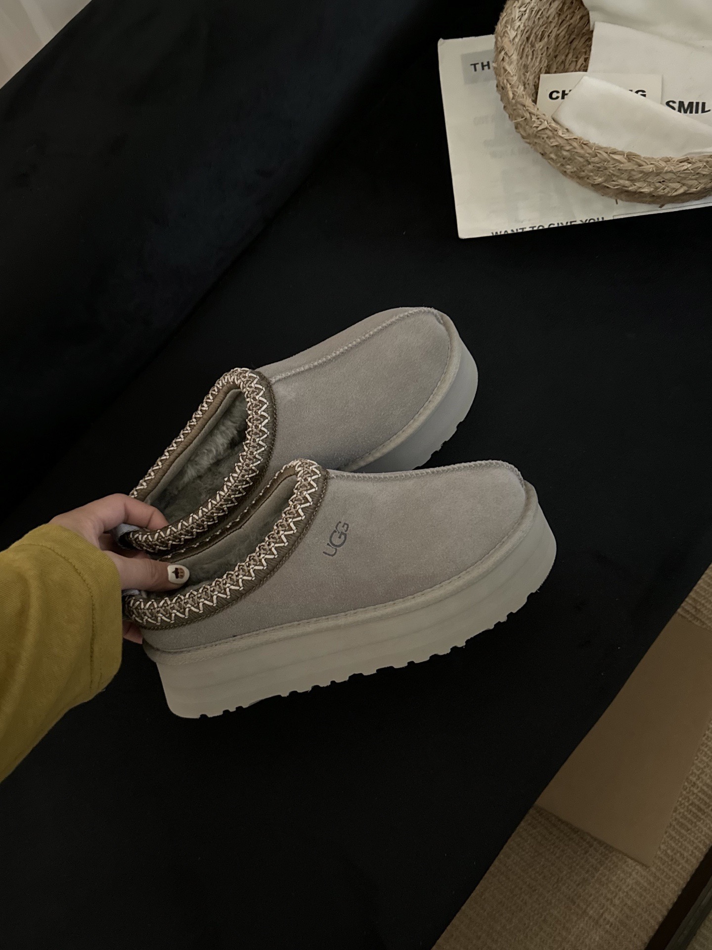 UGG 어그 양털 슬립온 베이지 2