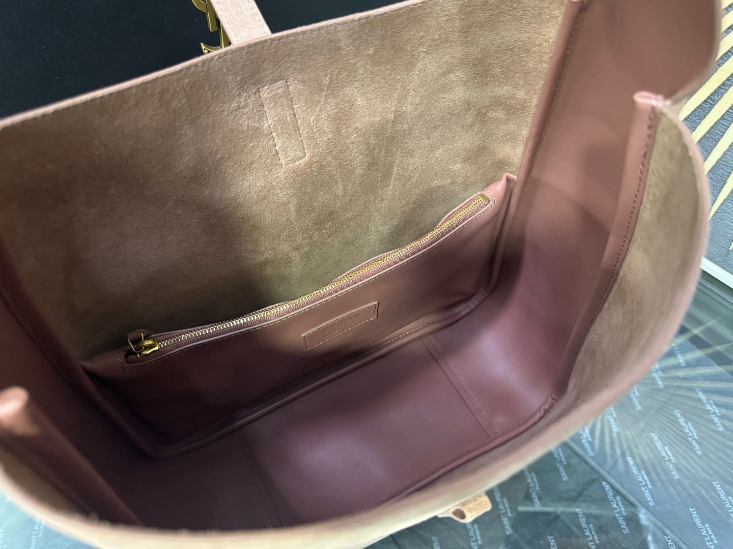 SAINT LAURENT 생로랑 LE5A7 스웨이드 라지 숄더 호보백 753837 7