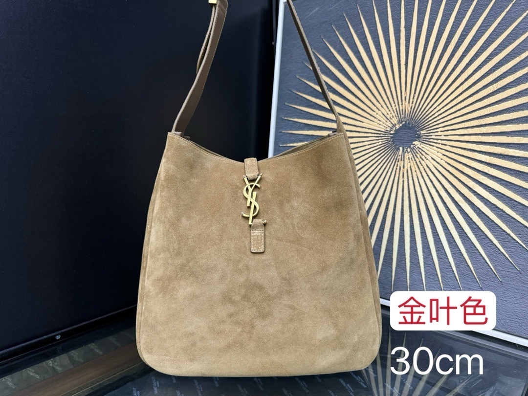 SAINT LAURENT 생로랑 LE5A7 스웨이드 라지 숄더 호보백 753837 1