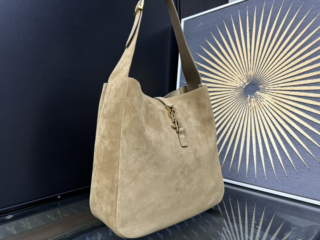 SAINT LAURENT 생로랑 LE5A7 스웨이드 라지 숄더 호보백 753837 2