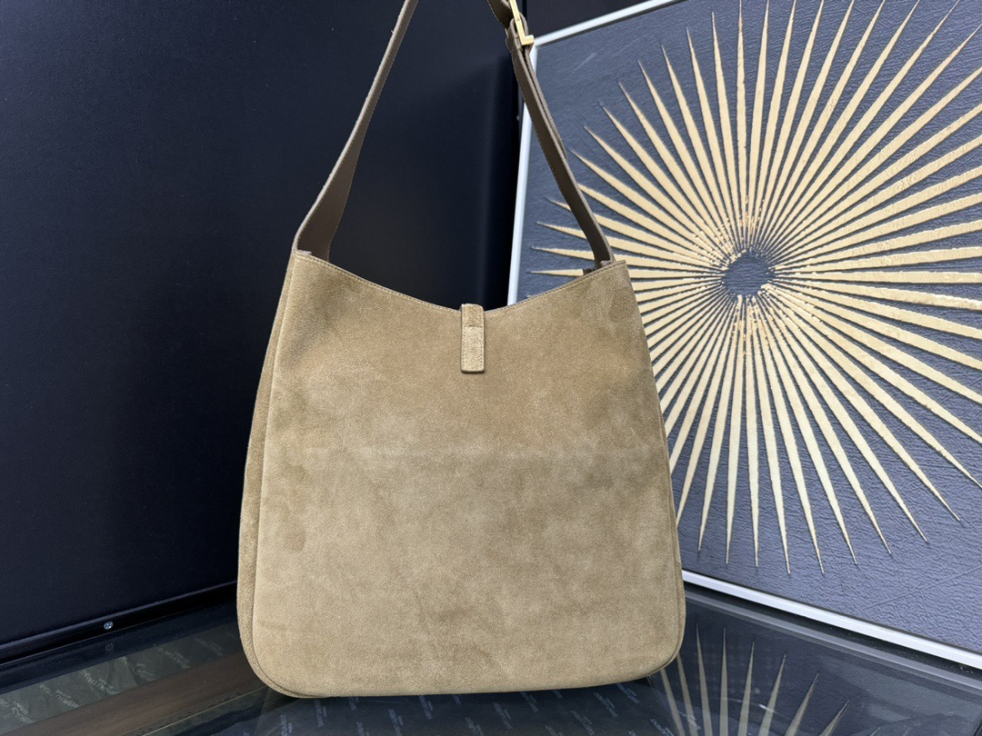 SAINT LAURENT 생로랑 LE5A7 스웨이드 라지 숄더 호보백 753837 3