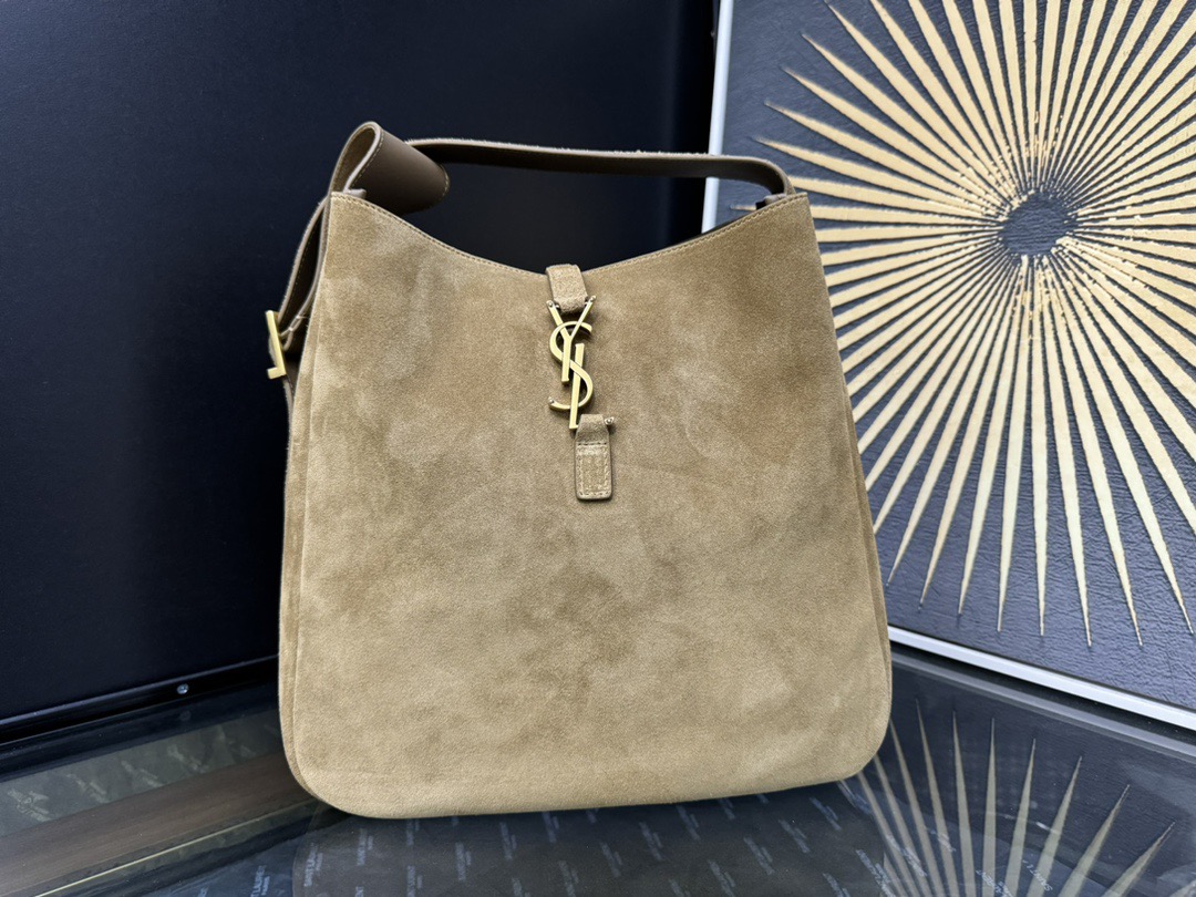 SAINT LAURENT 생로랑 LE5A7 스웨이드 라지 숄더 호보백 753837 4