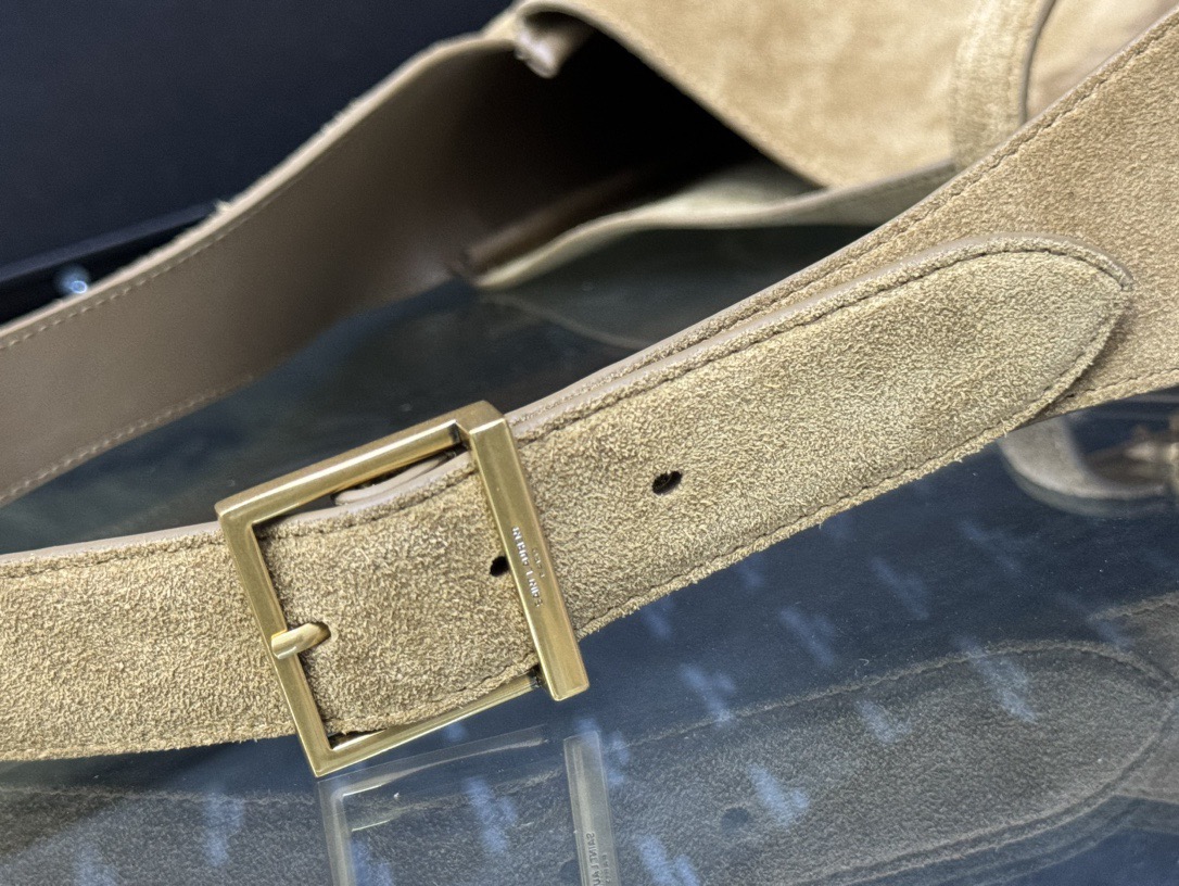 SAINT LAURENT 생로랑 LE5A7 스웨이드 라지 숄더 호보백 753837 8