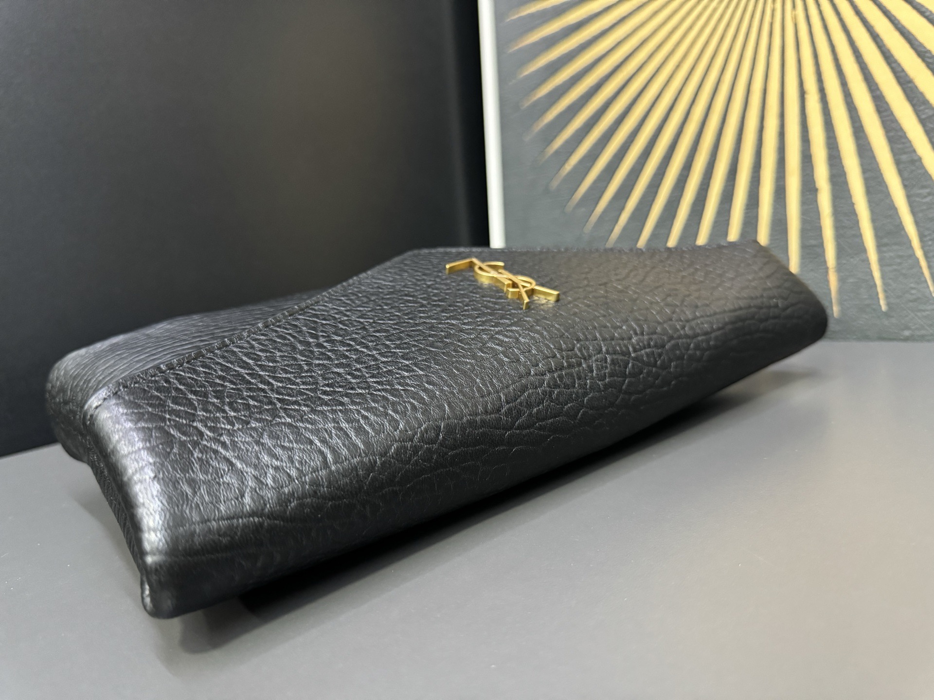 Saint Laurent Cassandre 생로랑 스웨이드 라지 엔벨로프 클러치/파우치백 4