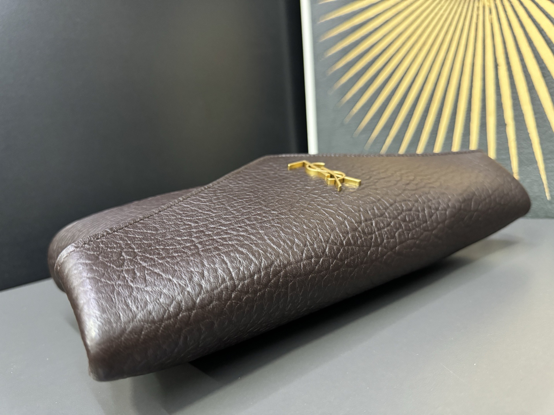 Saint Laurent Cassandre 생로랑 스웨이드 라지 엔벨로프 클러치/파우치백 7