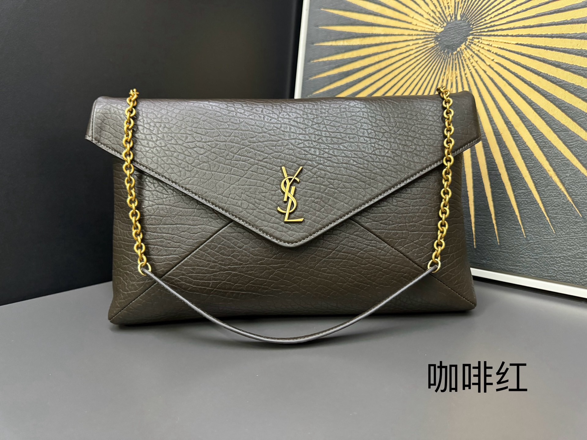 Saint Laurent Cassandra 생로랑 엑스트라 라지 엔벨로프 스타일 숄더/클러치 백 1