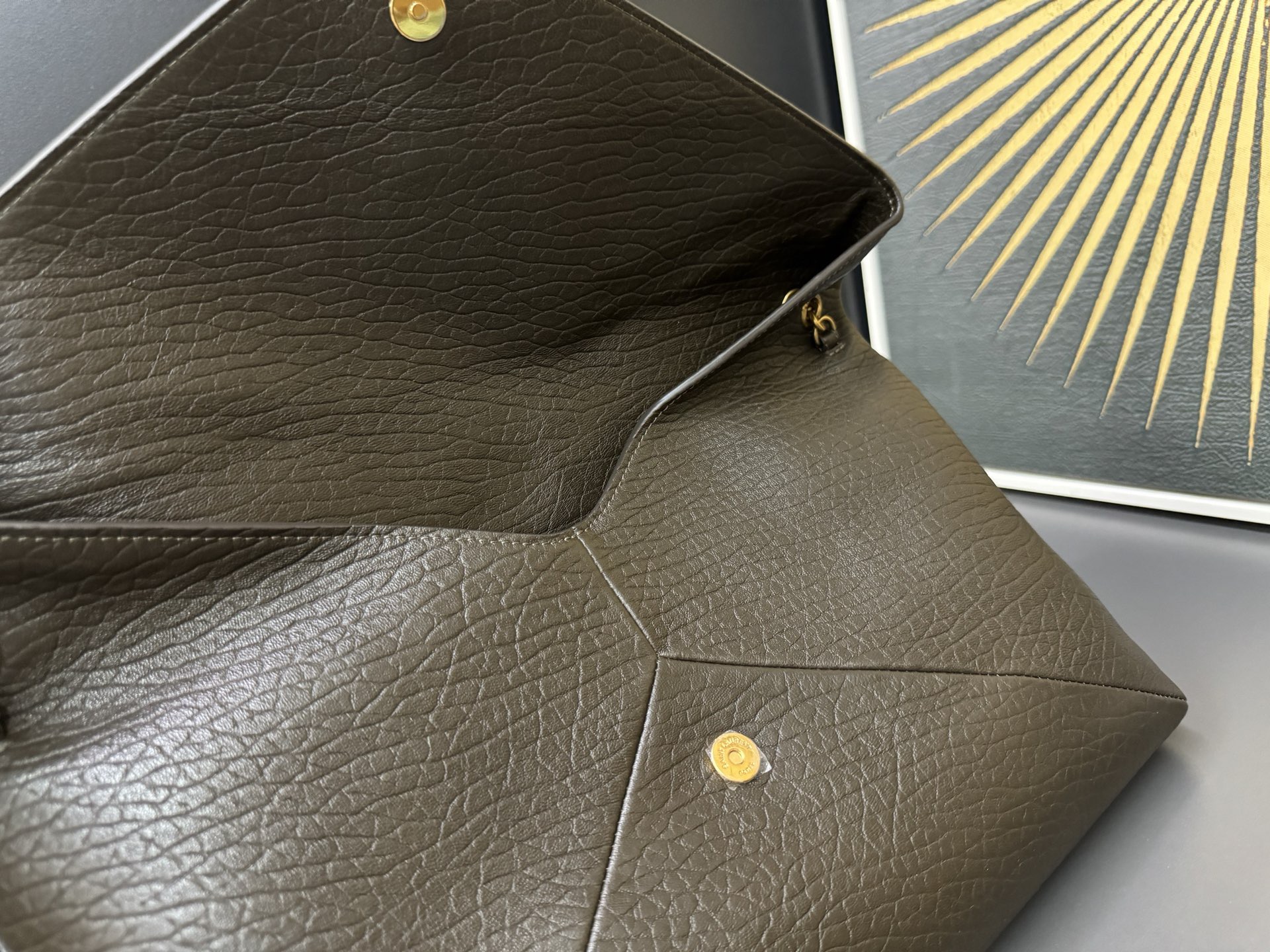 Saint Laurent Cassandra 생로랑 엑스트라 라지 엔벨로프 스타일 숄더/클러치 백 5