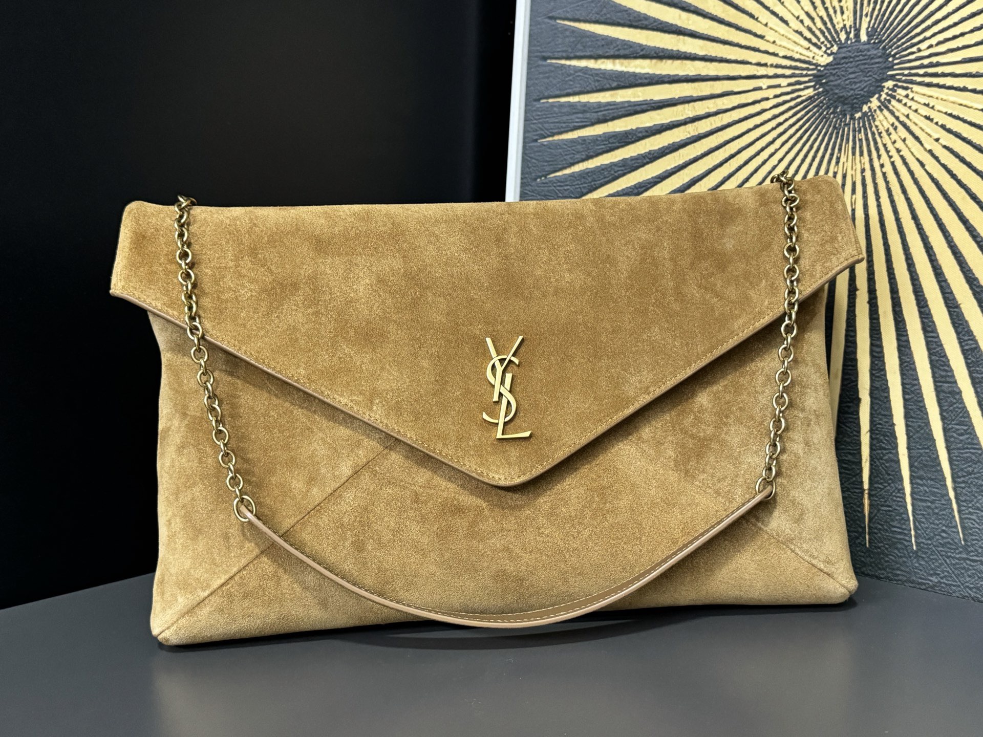 Saint Laurent Cassandra 생로랑 엑스트라 라지 엔벨로프 스타일 숄더/클러치 백 1