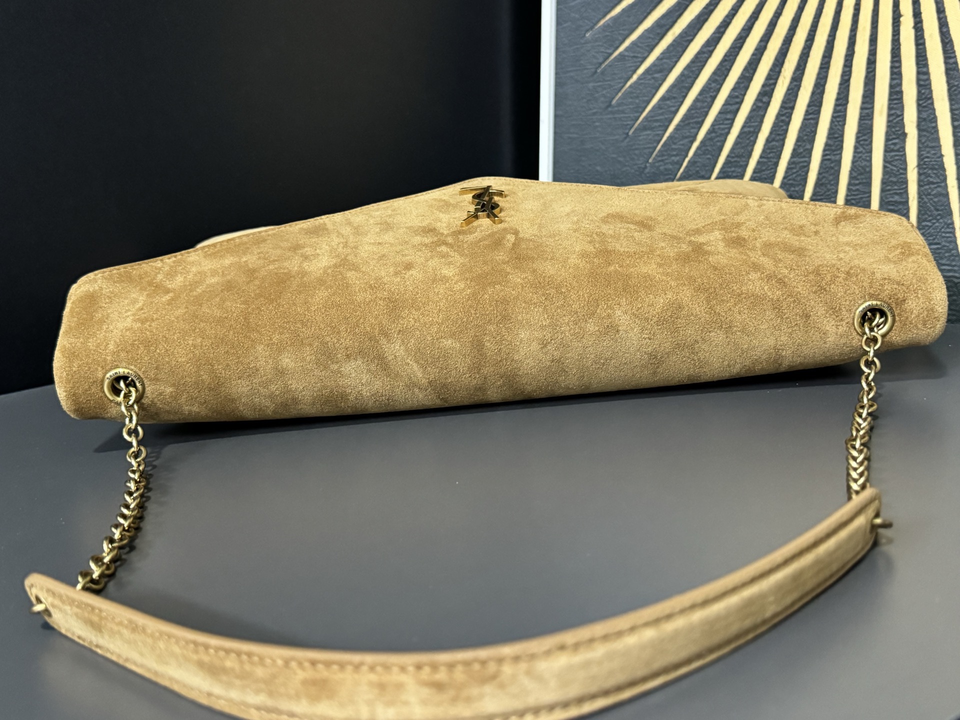 Saint Laurent Cassandra 생로랑 엑스트라 라지 엔벨로프 스타일 숄더/클러치 백 5