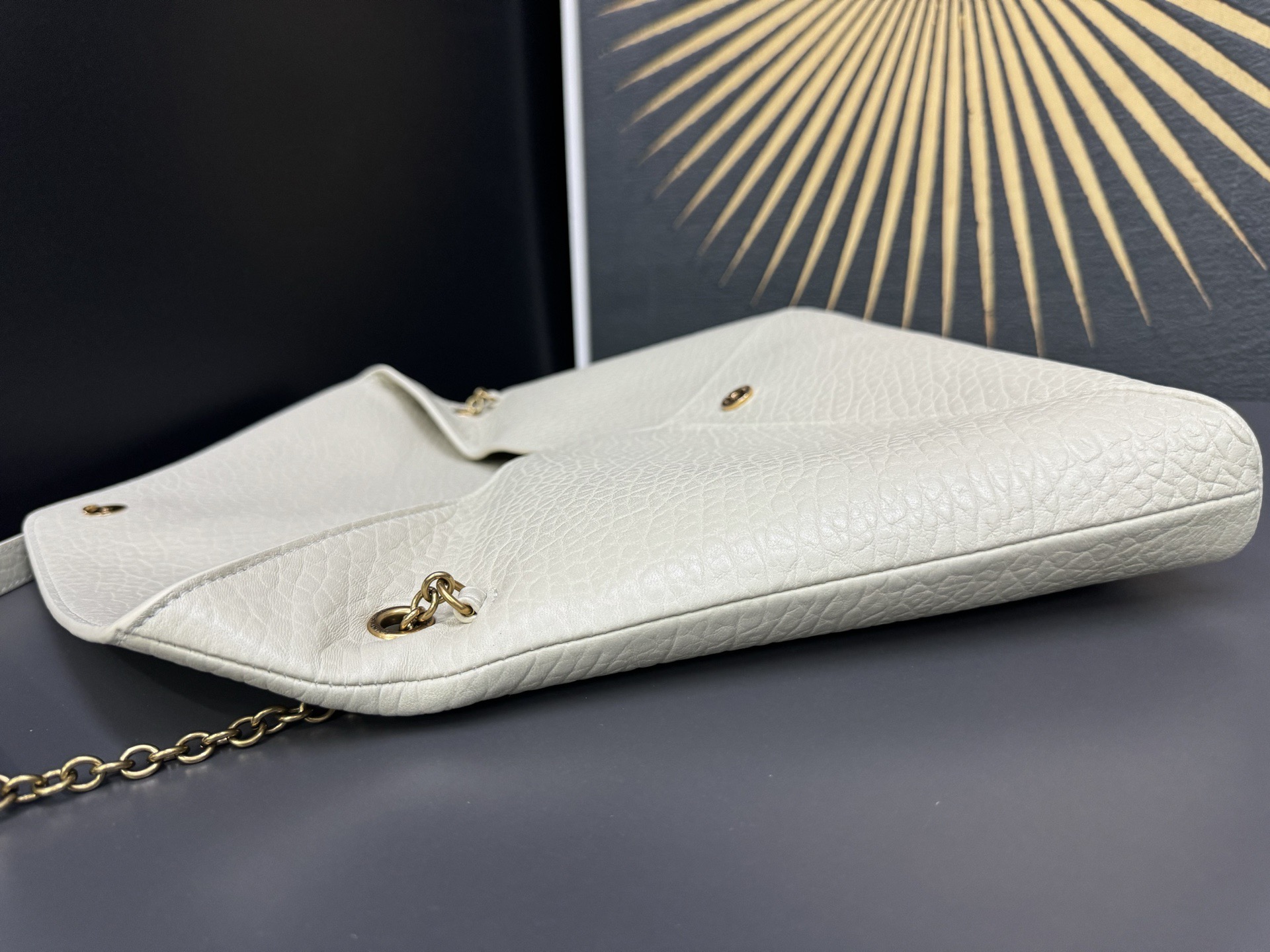 Saint Laurent Cassandra 생로랑 엑스트라 라지 엔벨로프 스타일 숄더/클러치 백 8