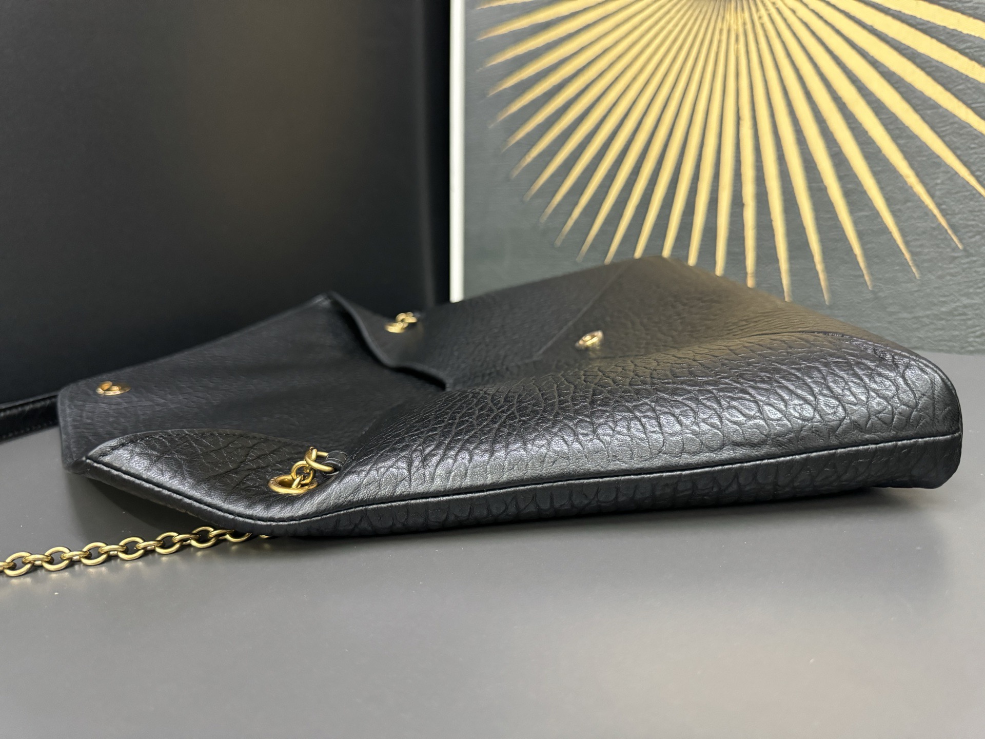 Saint Laurent Cassandra 생로랑 엑스트라 라지 엔벨로프 스타일 숄더/클러치 백 8