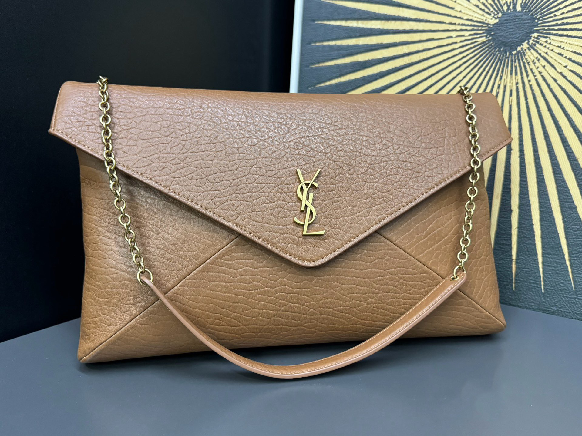 Saint Laurent Cassandra 생로랑 엑스트라 라지 엔벨로프 스타일 숄더/클러치 백 1