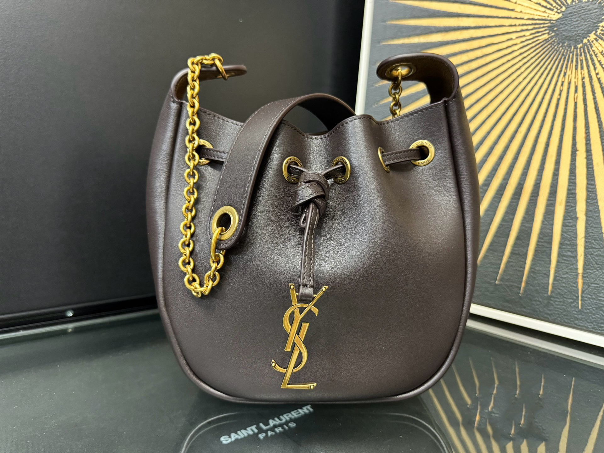 SAINT LAURENT Supple Bucket 생로랑 미니 버킷백 840888 1