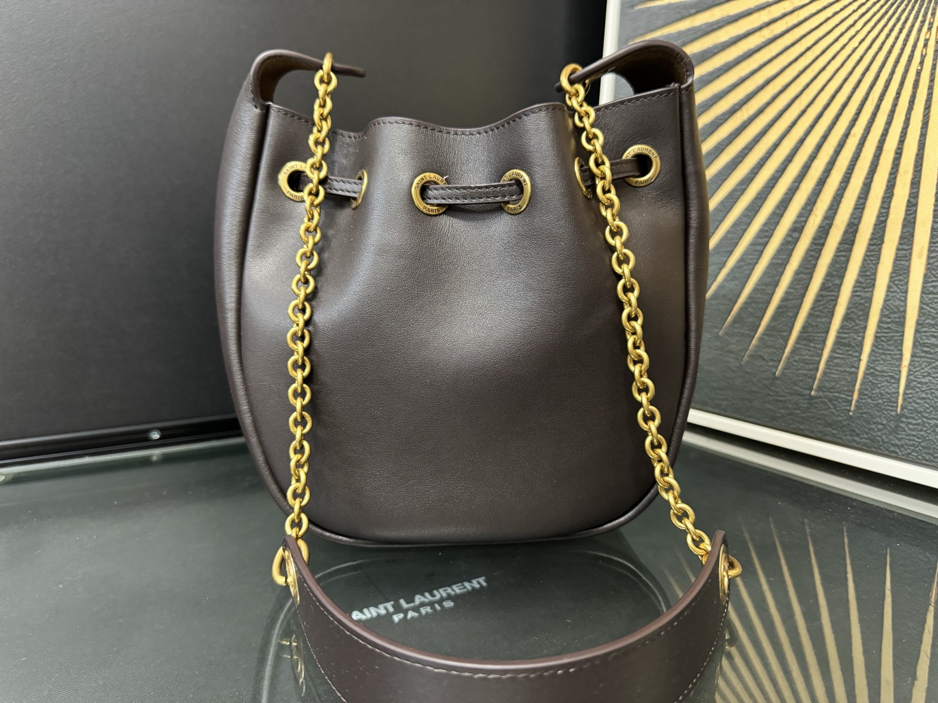 SAINT LAURENT Supple Bucket 생로랑 미니 버킷백 840888 3