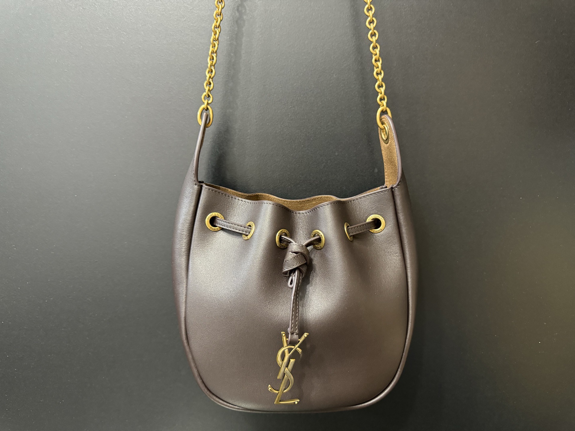 SAINT LAURENT Supple Bucket 생로랑 미니 버킷백 840888 9