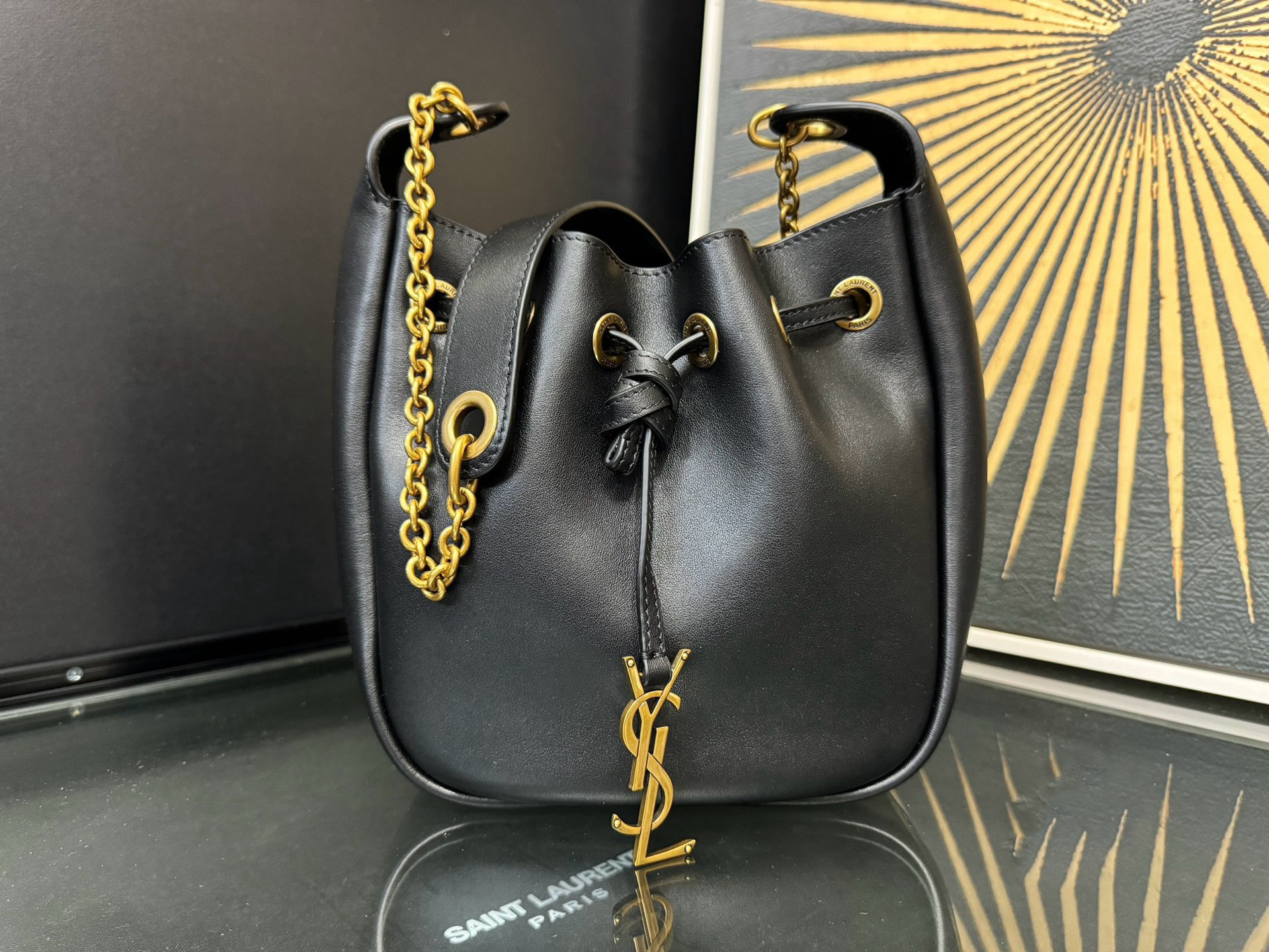 SAINT LAURENT Supple Bucket 생로랑 미니 버킷백 840888 1