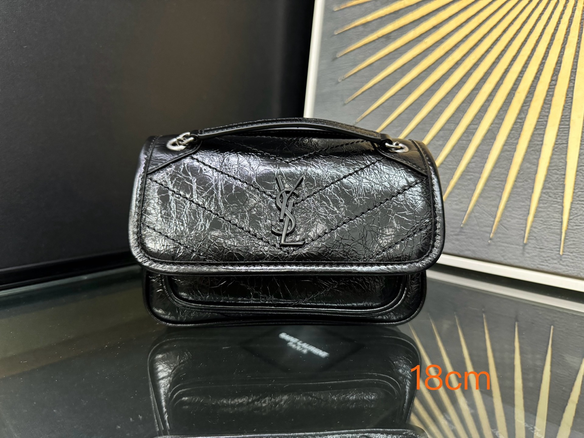 Saint Laurent Niki Mini 생로랑 니키 그레인 램스킨 미니 백 1