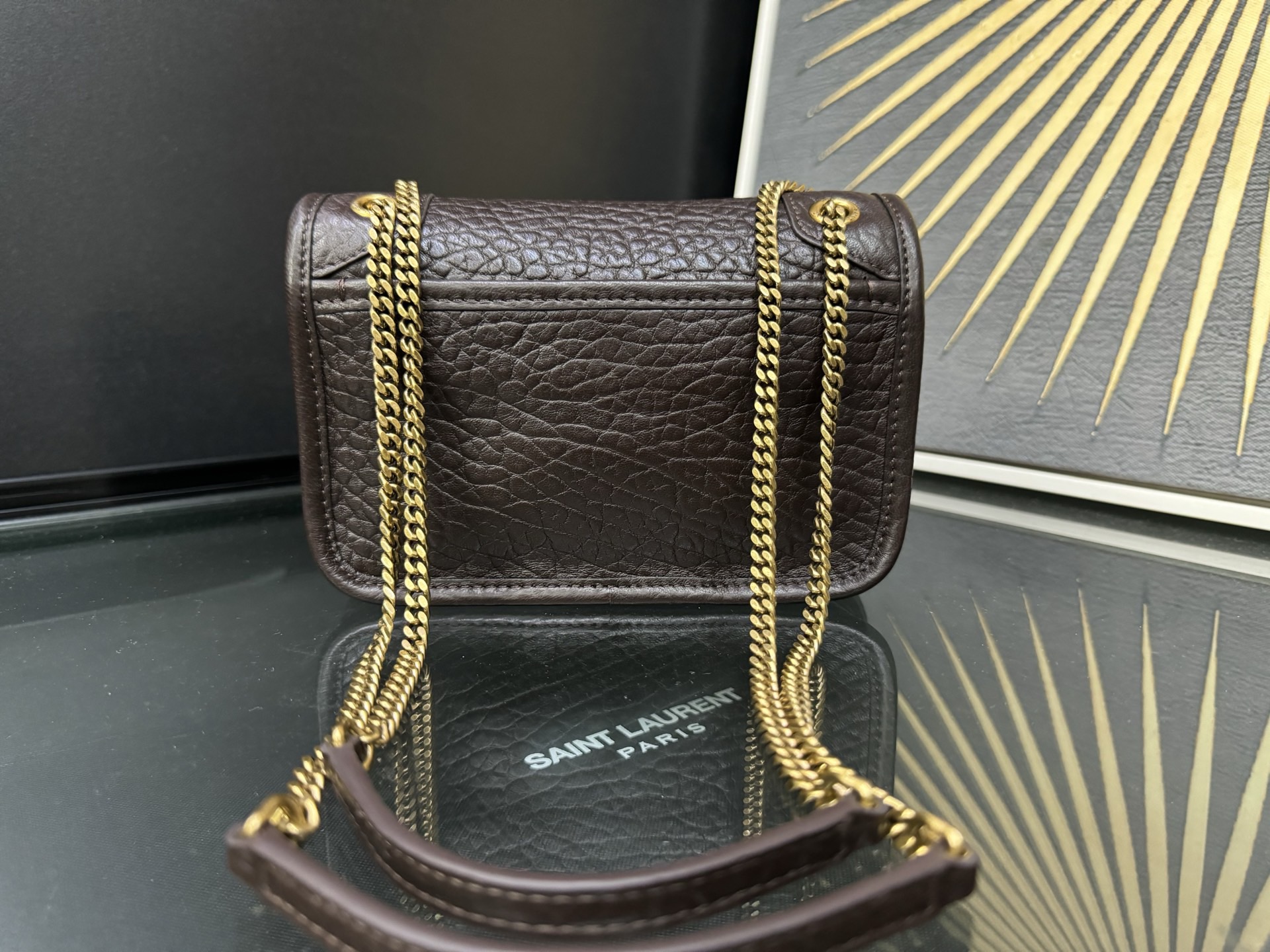 Saint Laurent Niki Mini 생로랑 니키 그레인 램스킨 미니 백 3