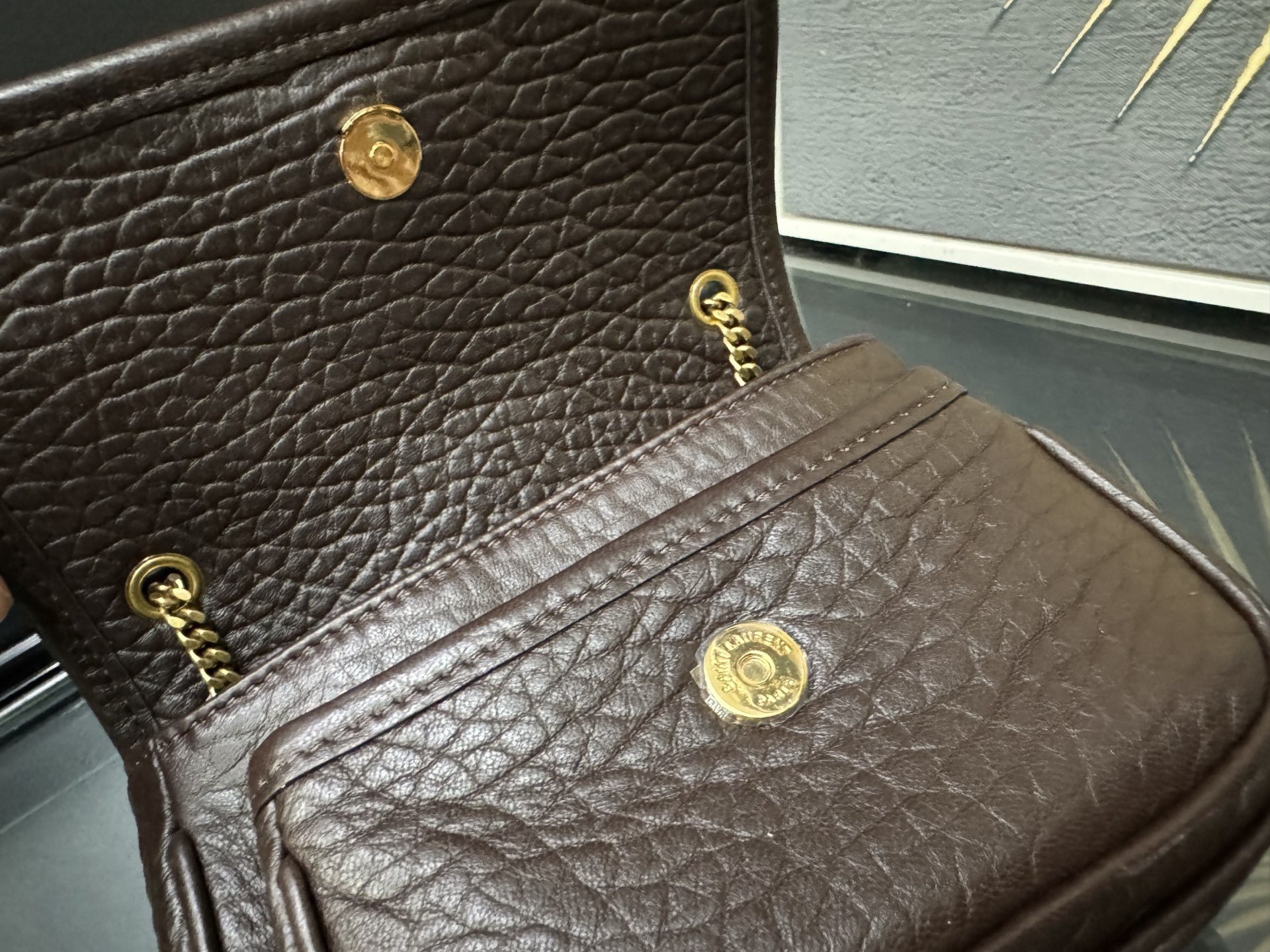 Saint Laurent Niki Mini 생로랑 니키 그레인 램스킨 미니 백 6