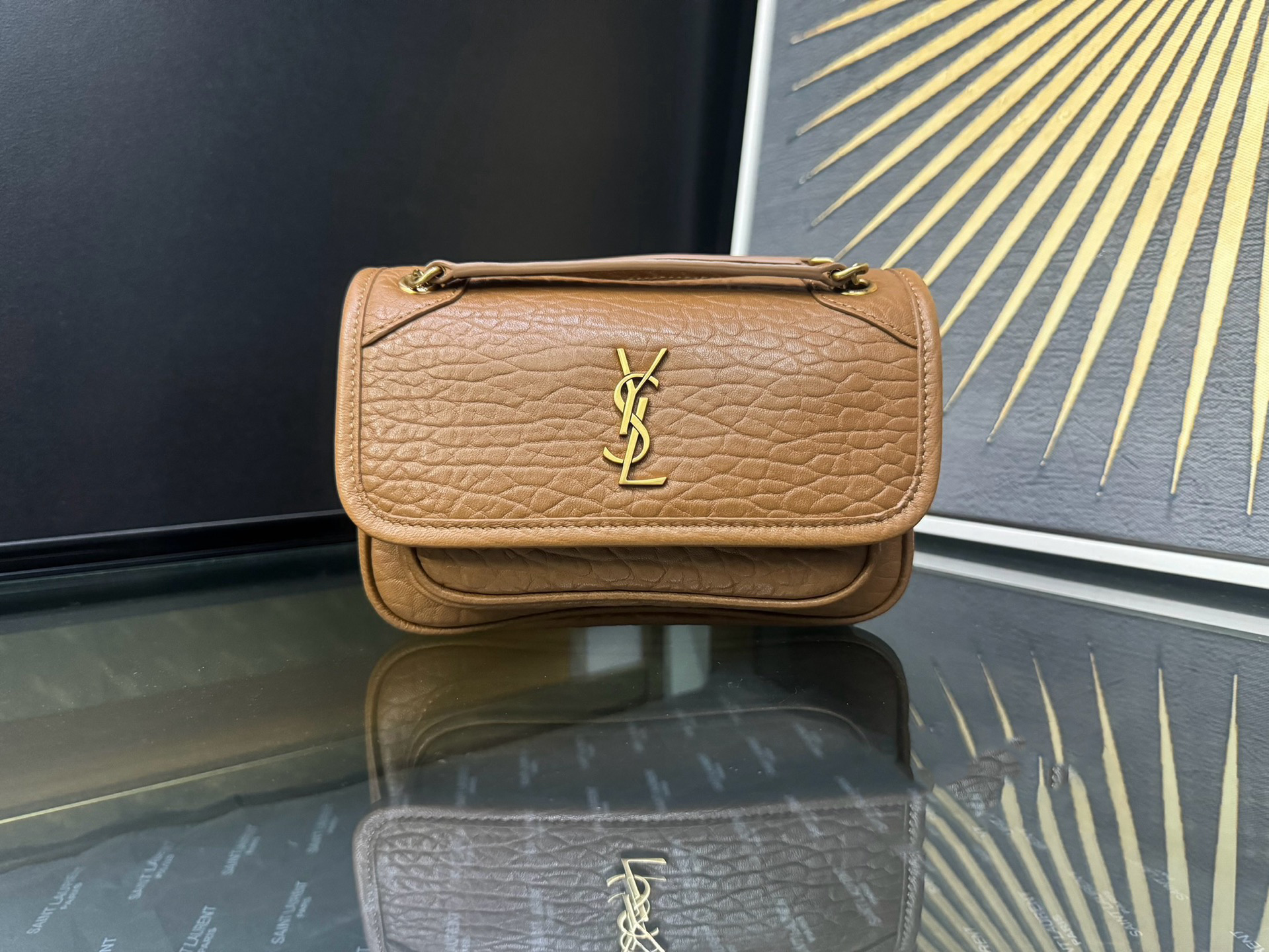 Saint Laurent Niki Mini 생로랑 니키 그레인 램스킨 미니 백 1