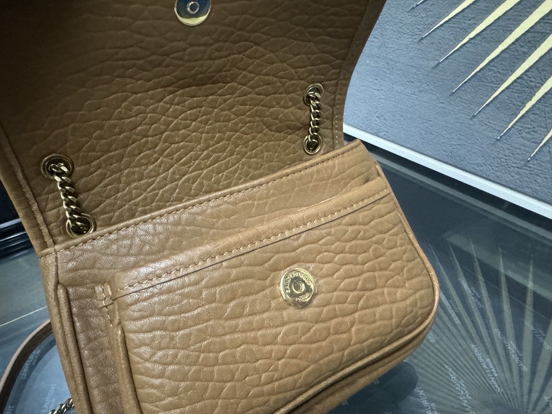 Saint Laurent Niki Mini 생로랑 니키 그레인 램스킨 미니 백 6