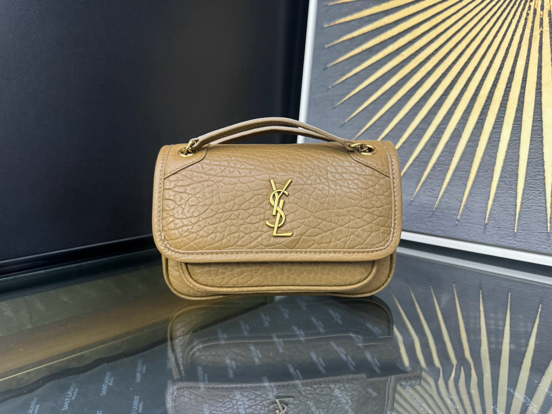 Saint Laurent Niki Mini 생로랑 니키 그레인 램스킨 미니 백 1