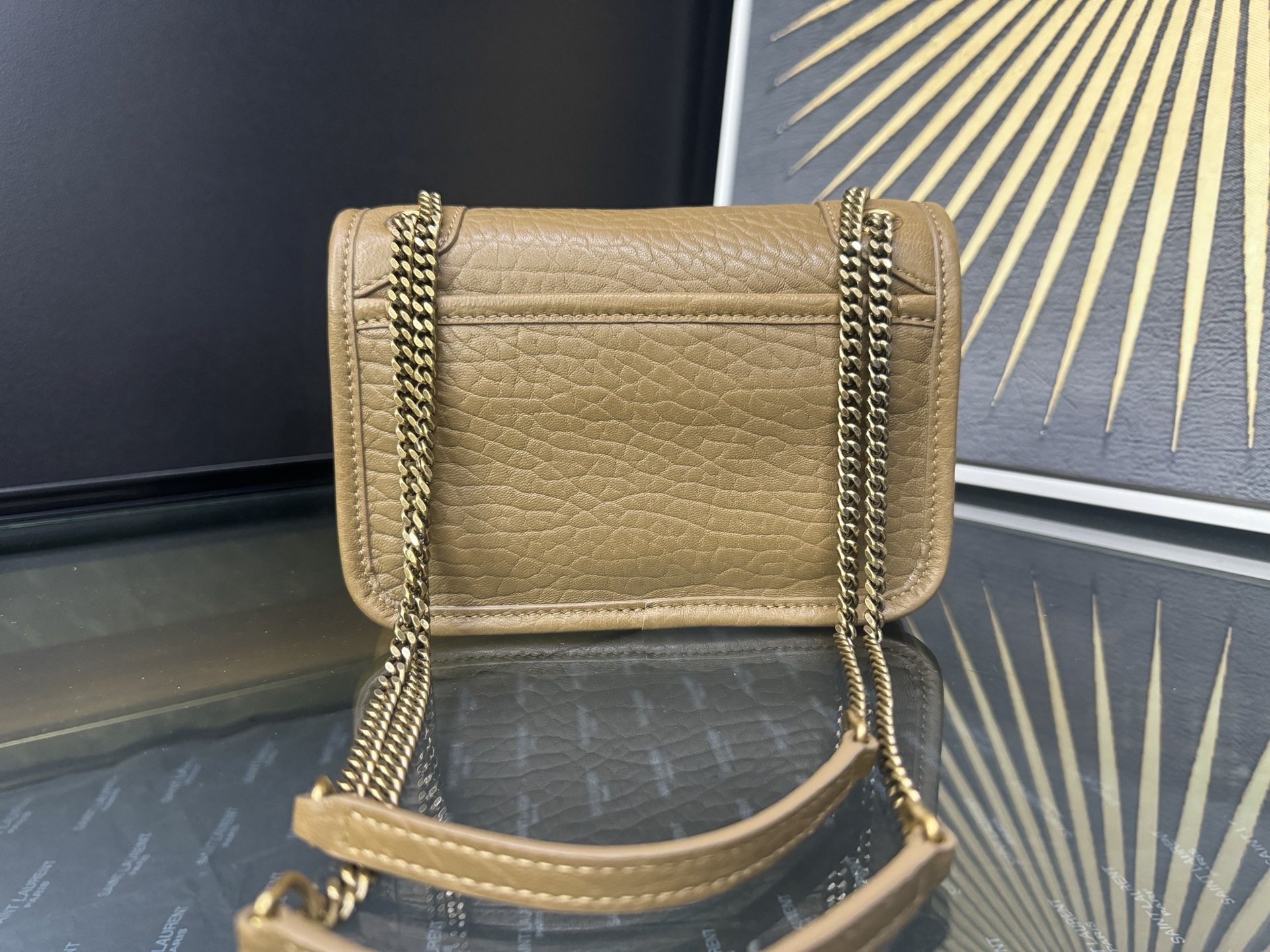 Saint Laurent Niki Mini 생로랑 니키 그레인 램스킨 미니 백 3