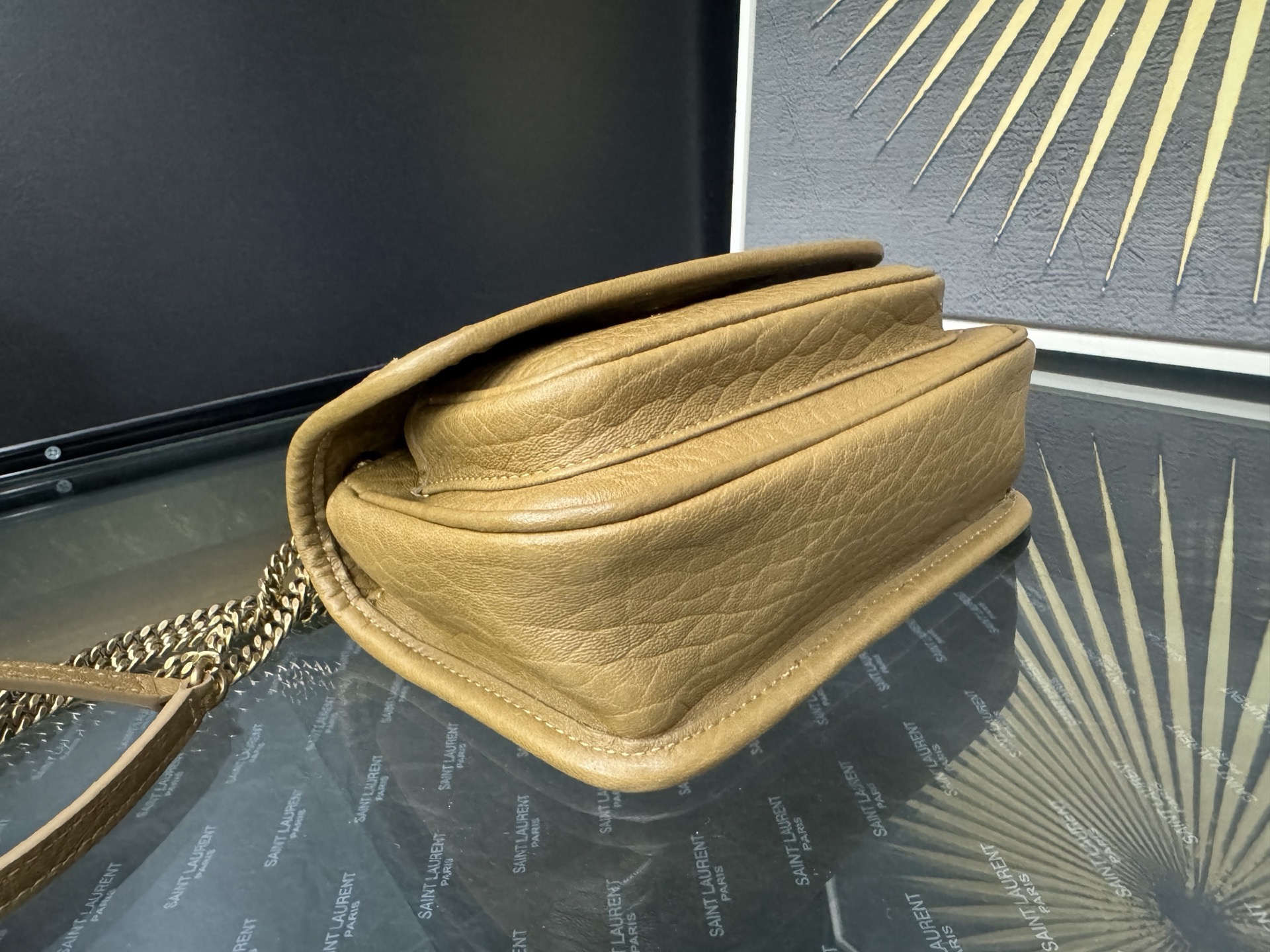 Saint Laurent Niki Mini 생로랑 니키 그레인 램스킨 미니 백 4