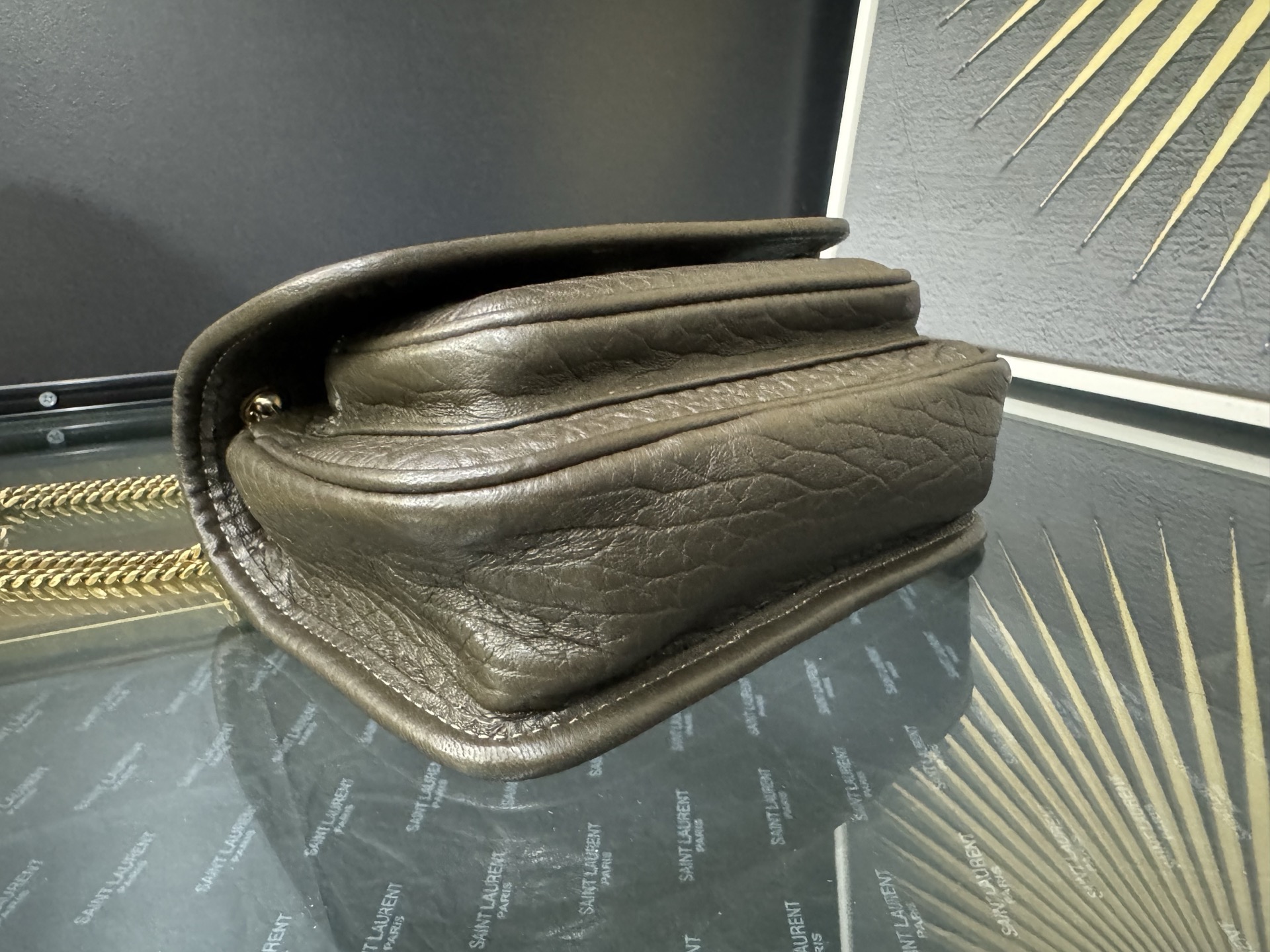 Saint Laurent Niki Mini 생로랑 니키 그레인 램스킨 미니 백 5