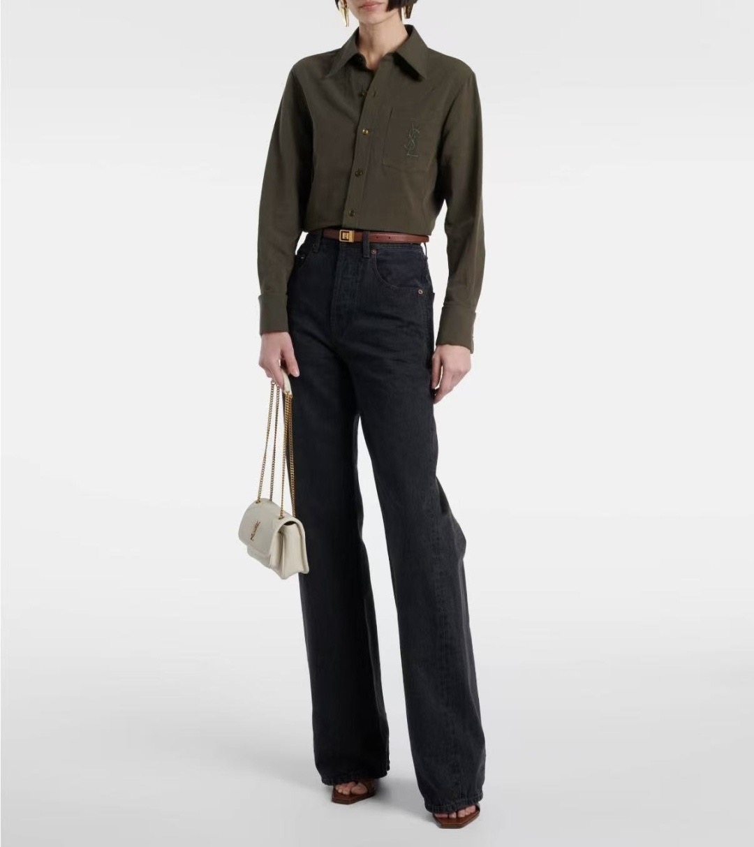 Saint Laurent Niki Mini 생로랑 니키 그레인 램스킨 미니 백 5