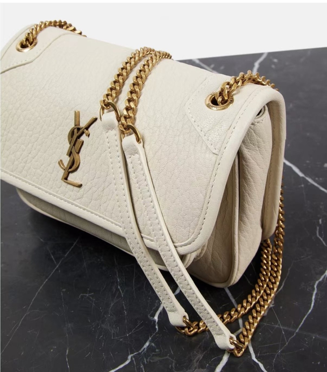 Saint Laurent Niki Mini 생로랑 니키 그레인 램스킨 미니 백 6