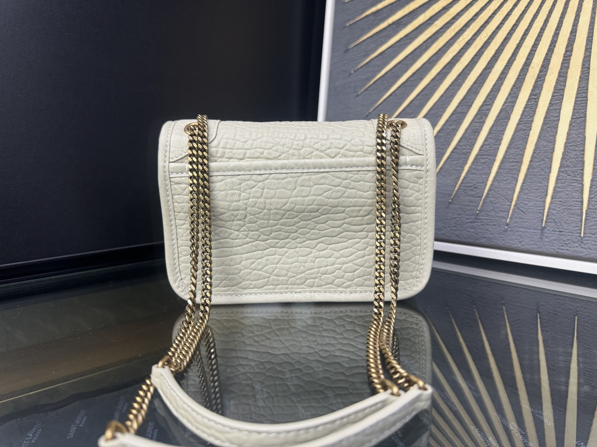 Saint Laurent Niki Mini 생로랑 니키 그레인 램스킨 미니 백 10