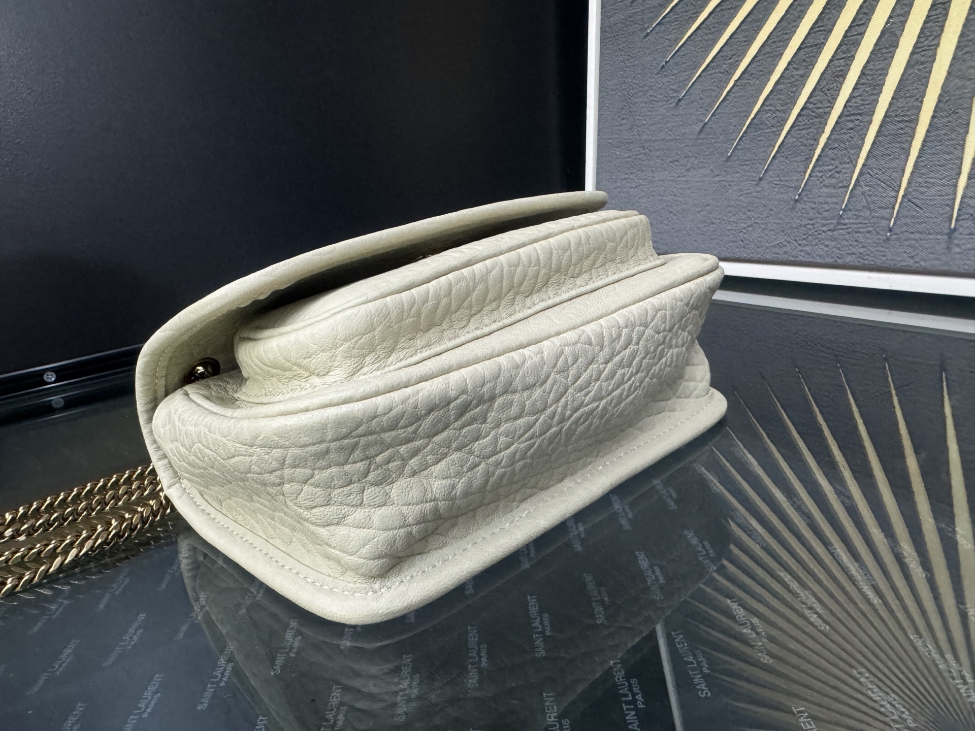 Saint Laurent Niki Mini 생로랑 니키 그레인 램스킨 미니 백 12