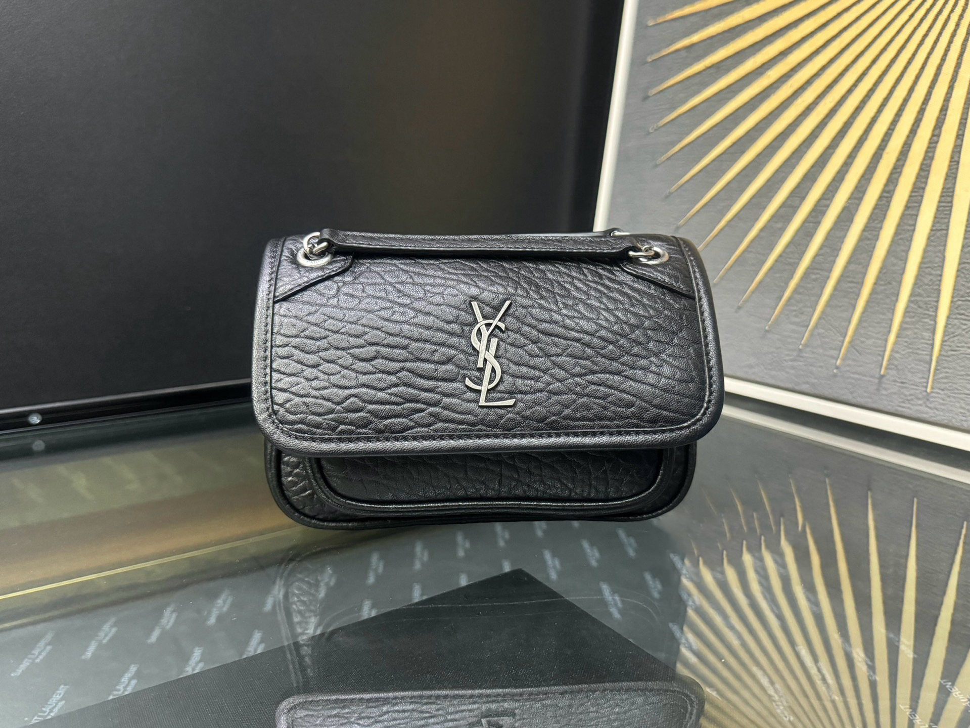 Saint Laurent Niki Mini 생로랑 니키 그레인 램스킨 미니 백 1