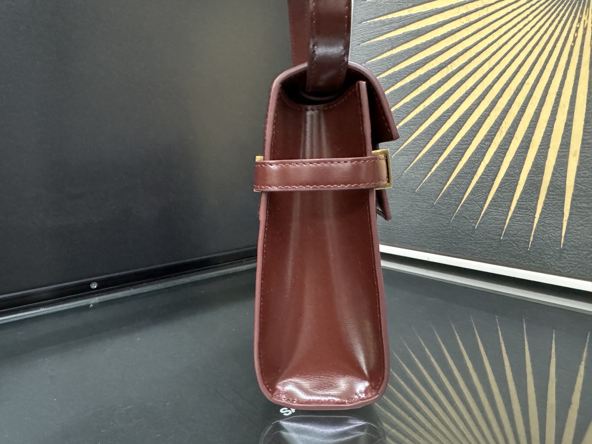 SAINT LAURENT 생로랑 맨해튼 스몰 탑핸들 백 24cm 675626 4