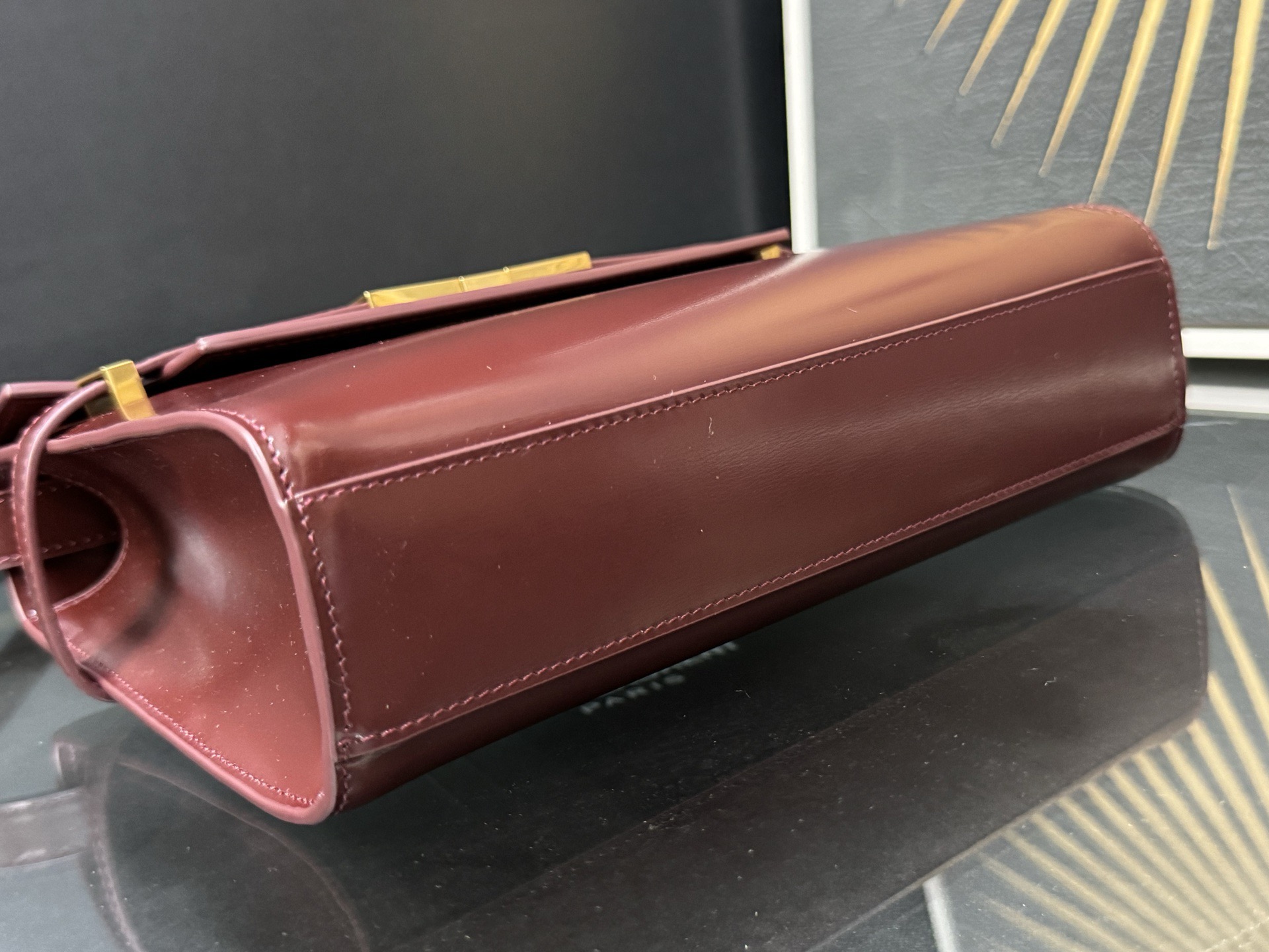 SAINT LAURENT 생로랑 맨해튼 스몰 탑핸들 백 24cm 675626 6