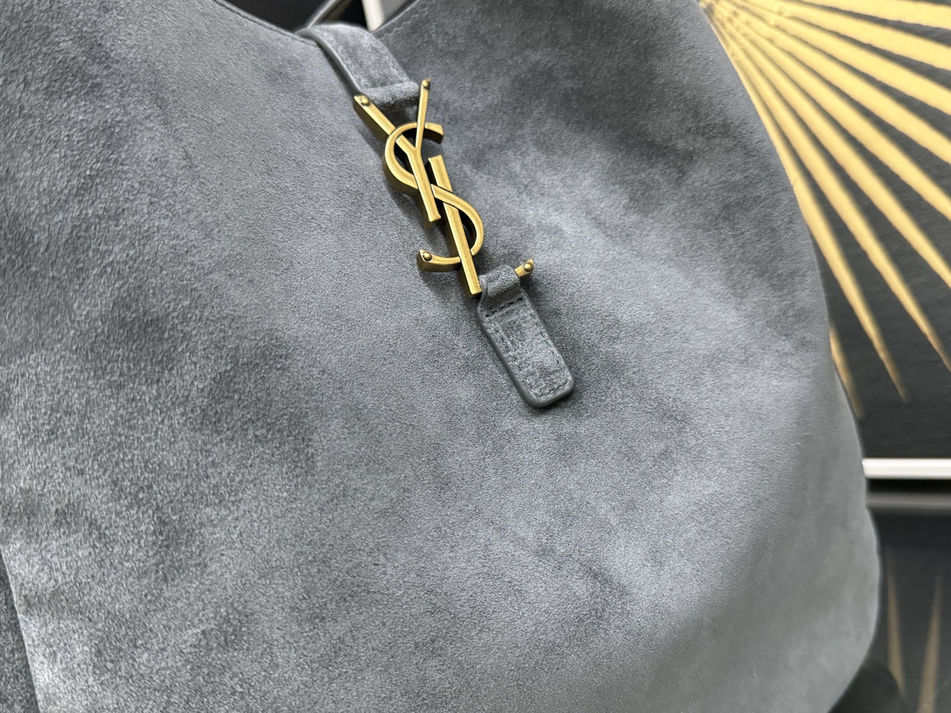 SAINT LAURENT 생로랑 르 5아7 라지 스웨이드 호보백 753837 5