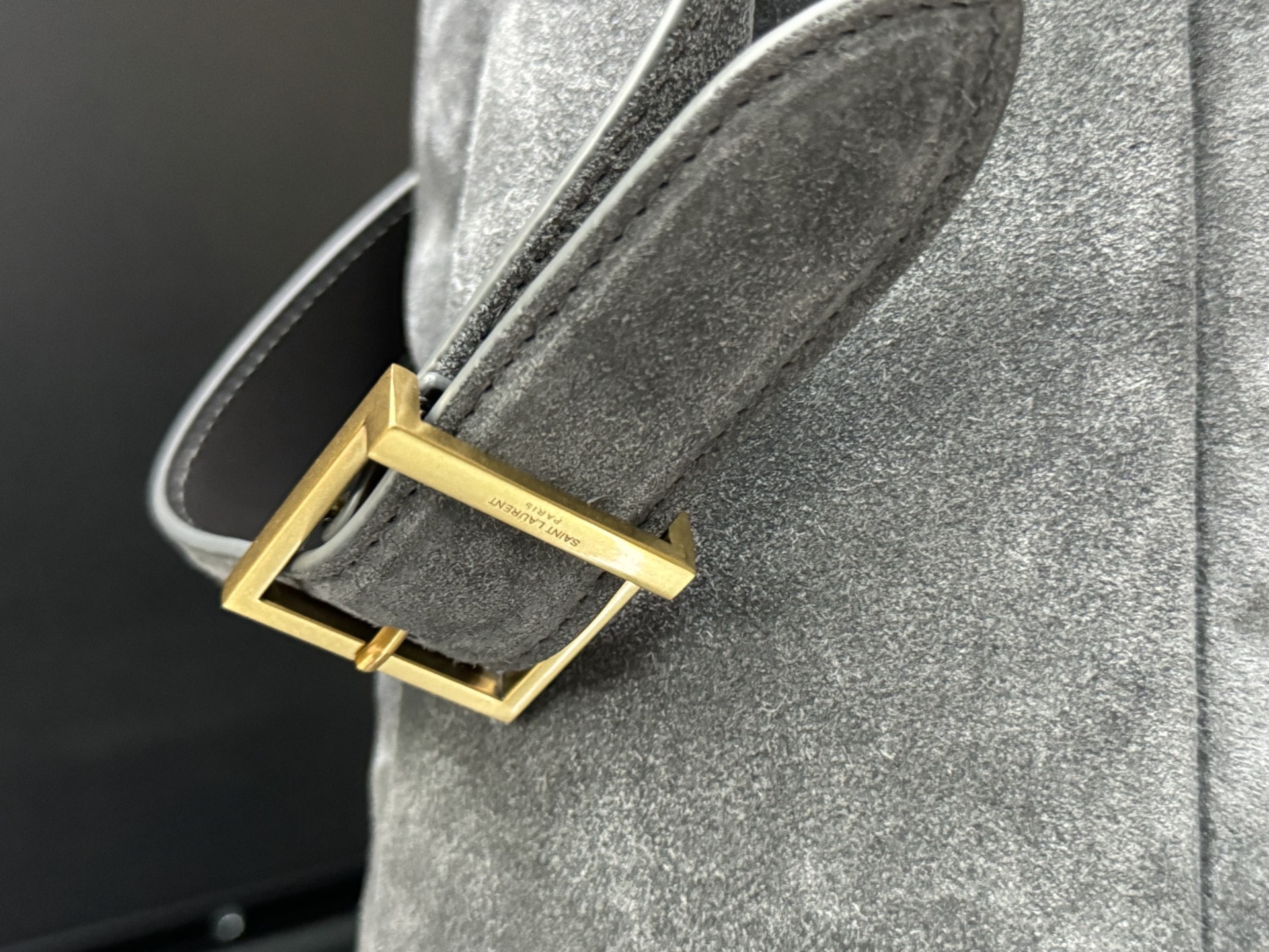 SAINT LAURENT 생로랑 르 5아7 라지 스웨이드 호보백 753837 6