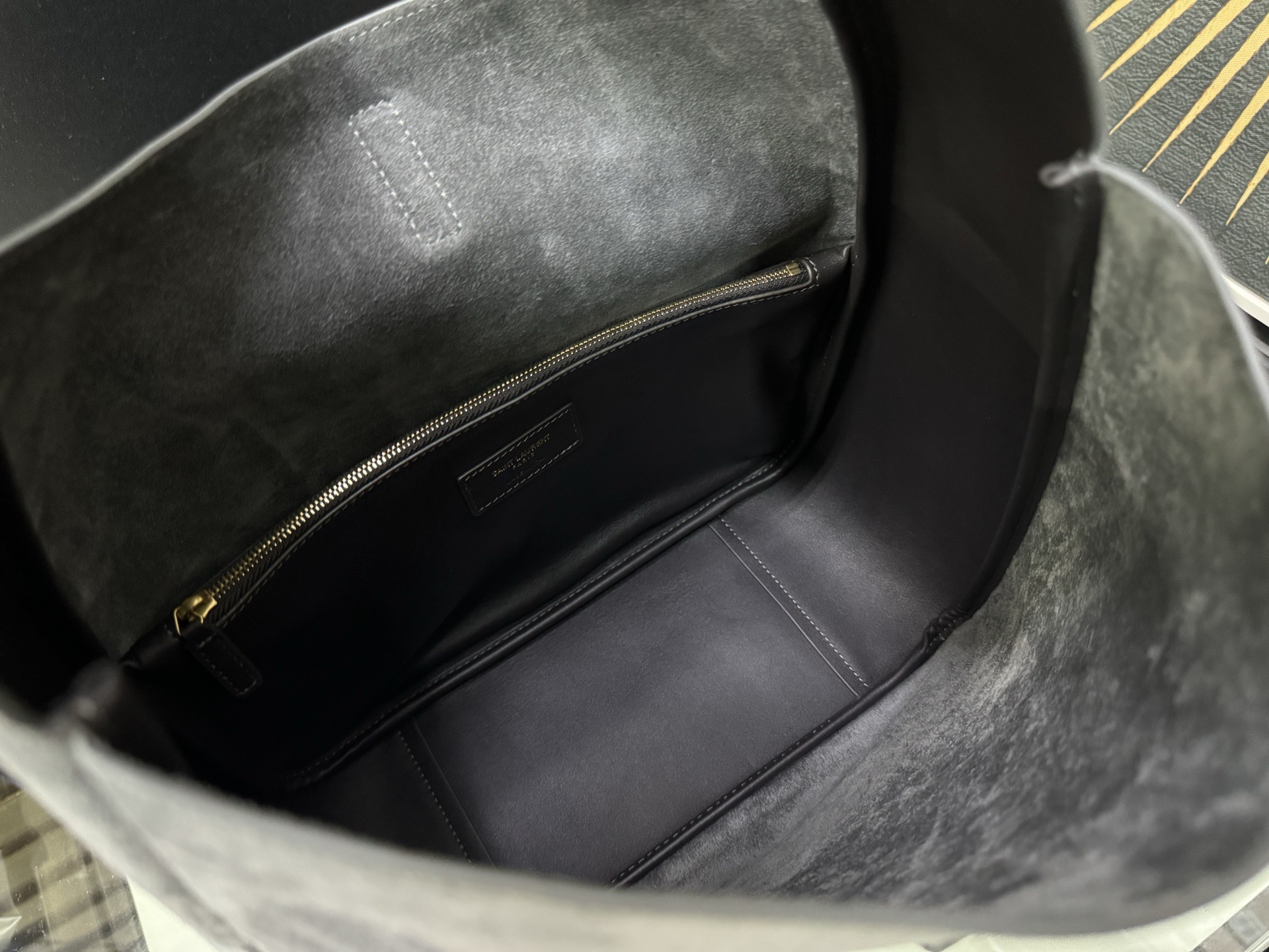 SAINT LAURENT 생로랑 르 5아7 라지 스웨이드 호보백 753837 7