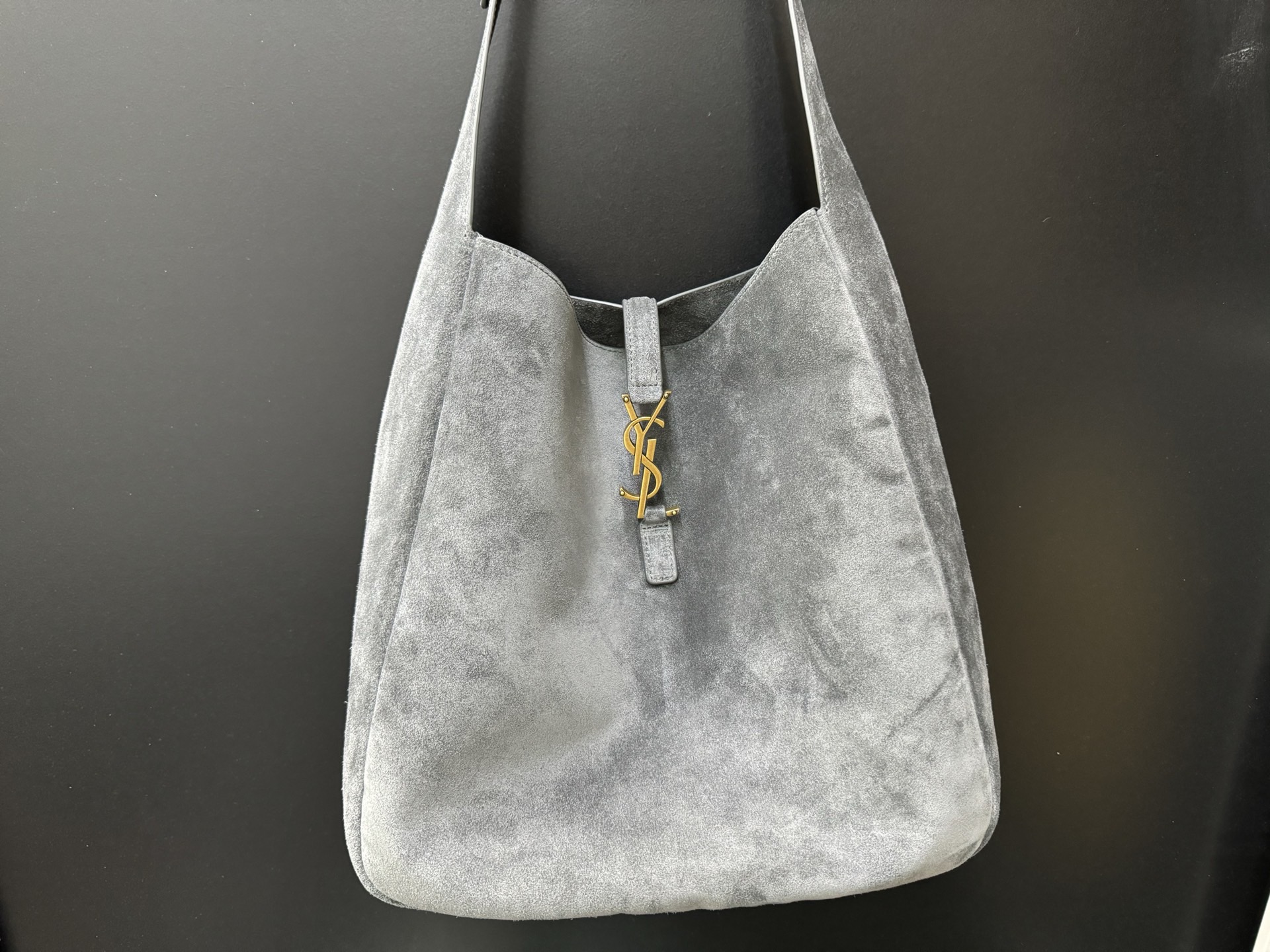 SAINT LAURENT 생로랑 르 5아7 라지 스웨이드 호보백 753837 9