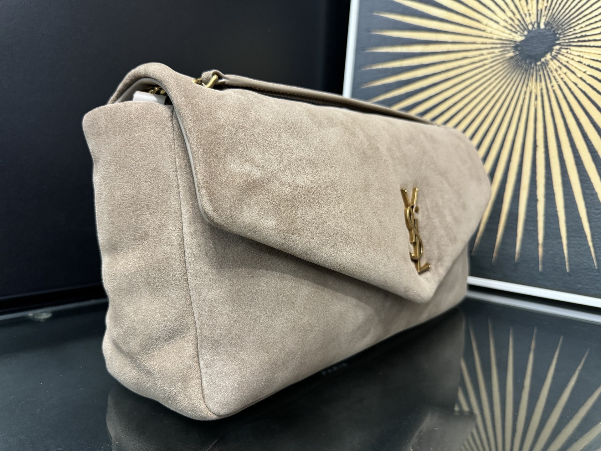 Saint Laurent 생로랑 칼립소 스웨이드 체인백 9
