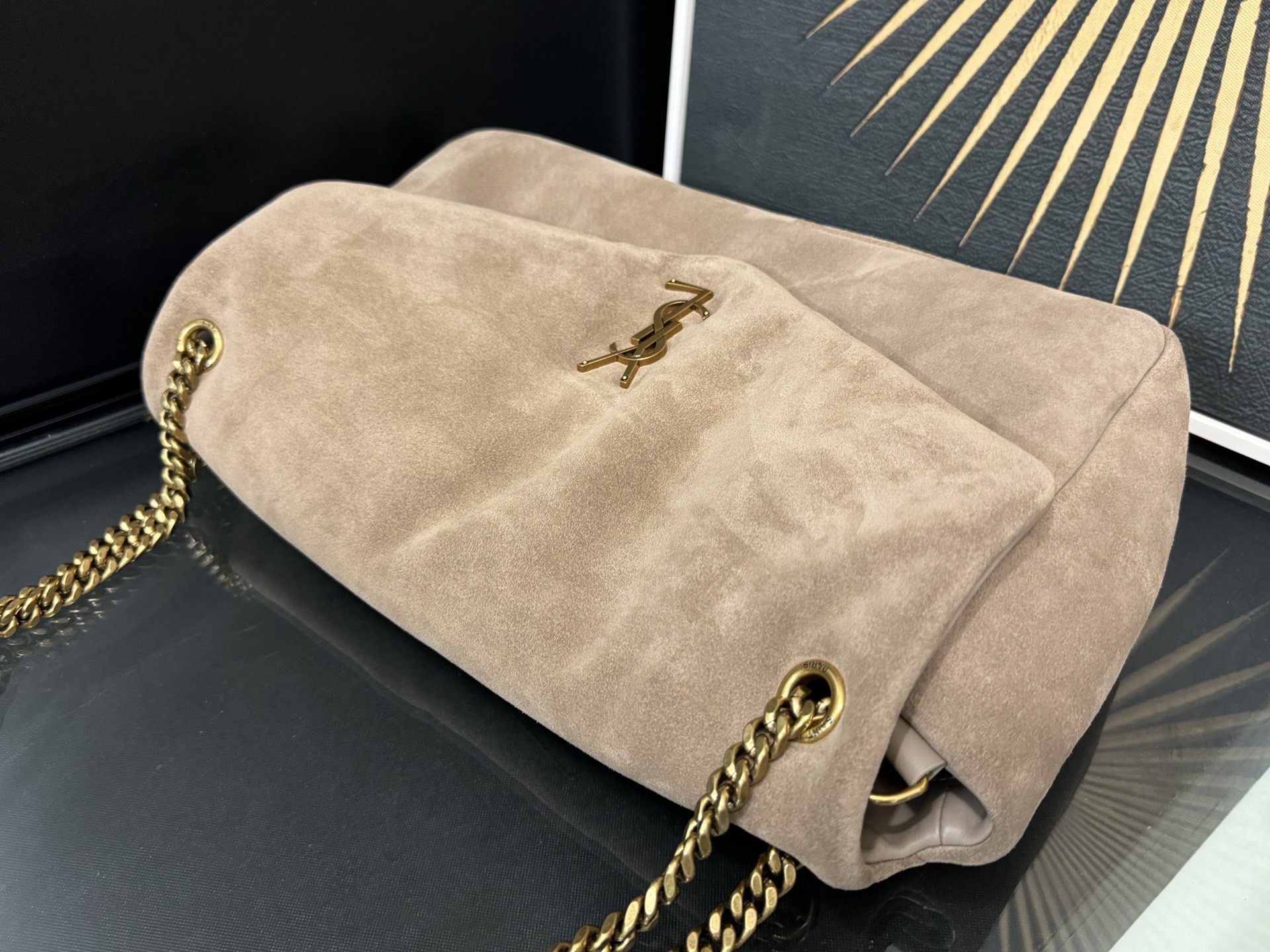 Saint Laurent 생로랑 칼립소 스웨이드 체인백 14