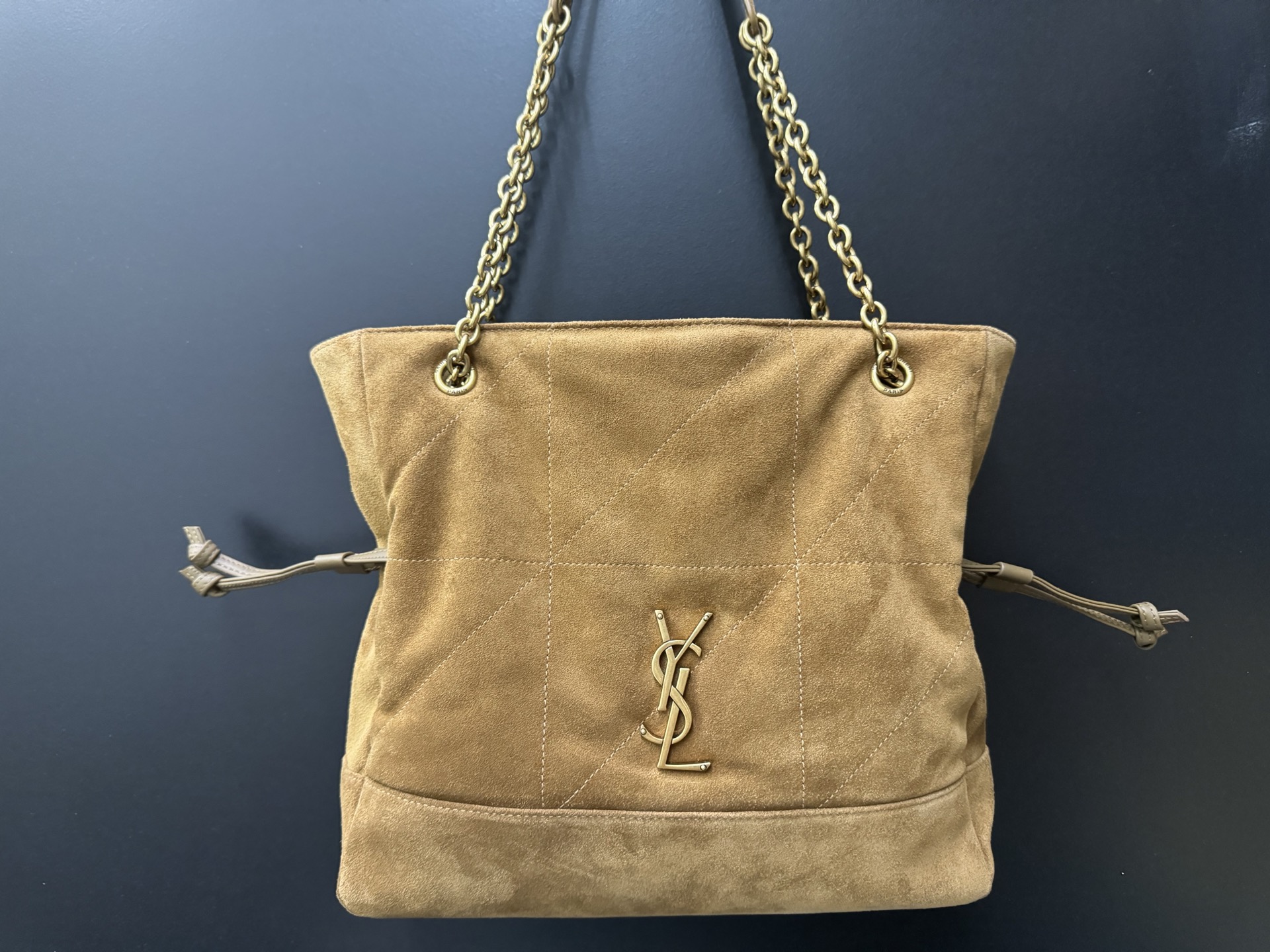 Saint Laurent 생로랑 제이미 4.3 라지 포숑 스웨이드 버킷백 833948 9